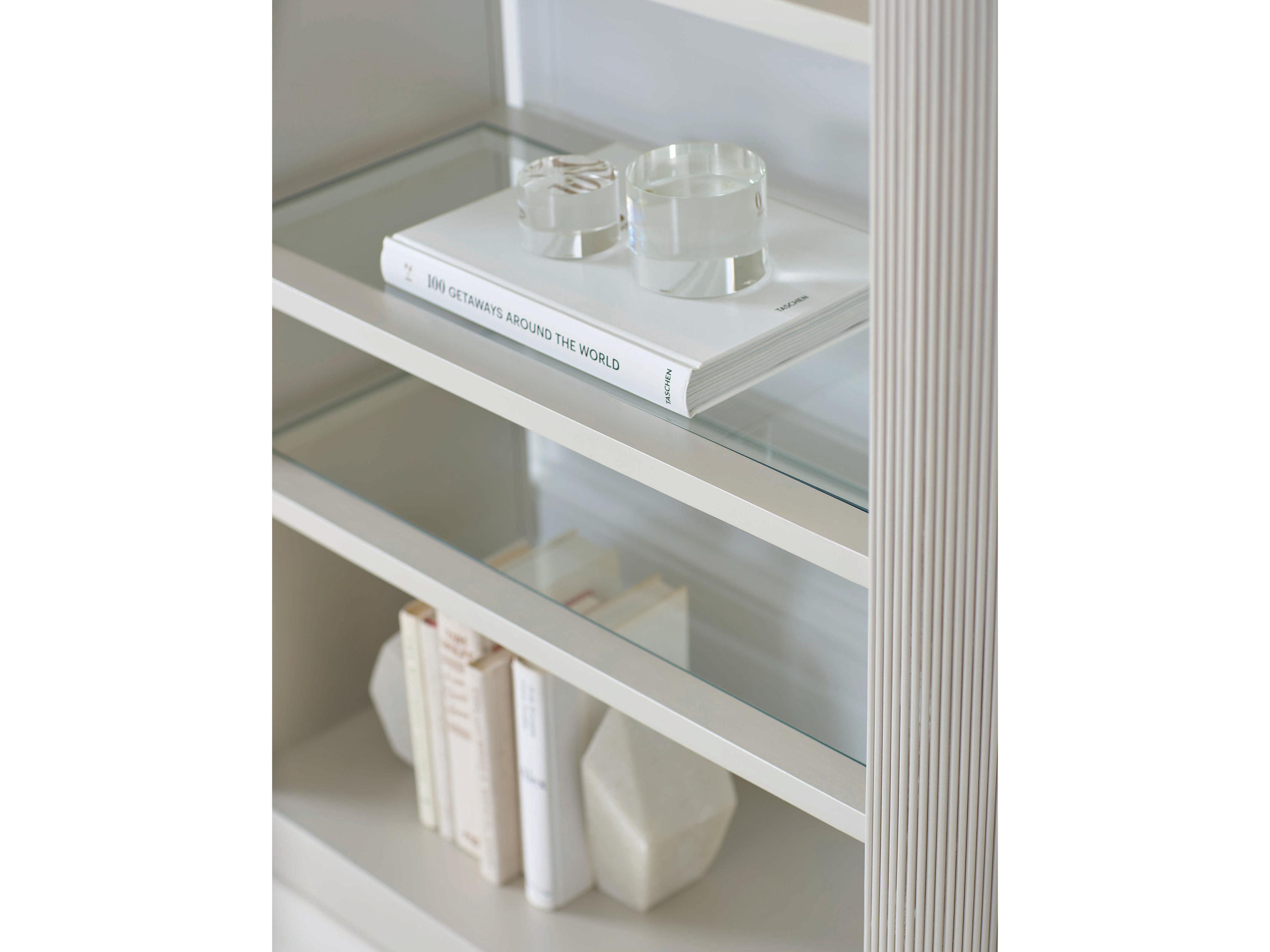 Caracole Classic Higher Love Matte Pearl Bookcase