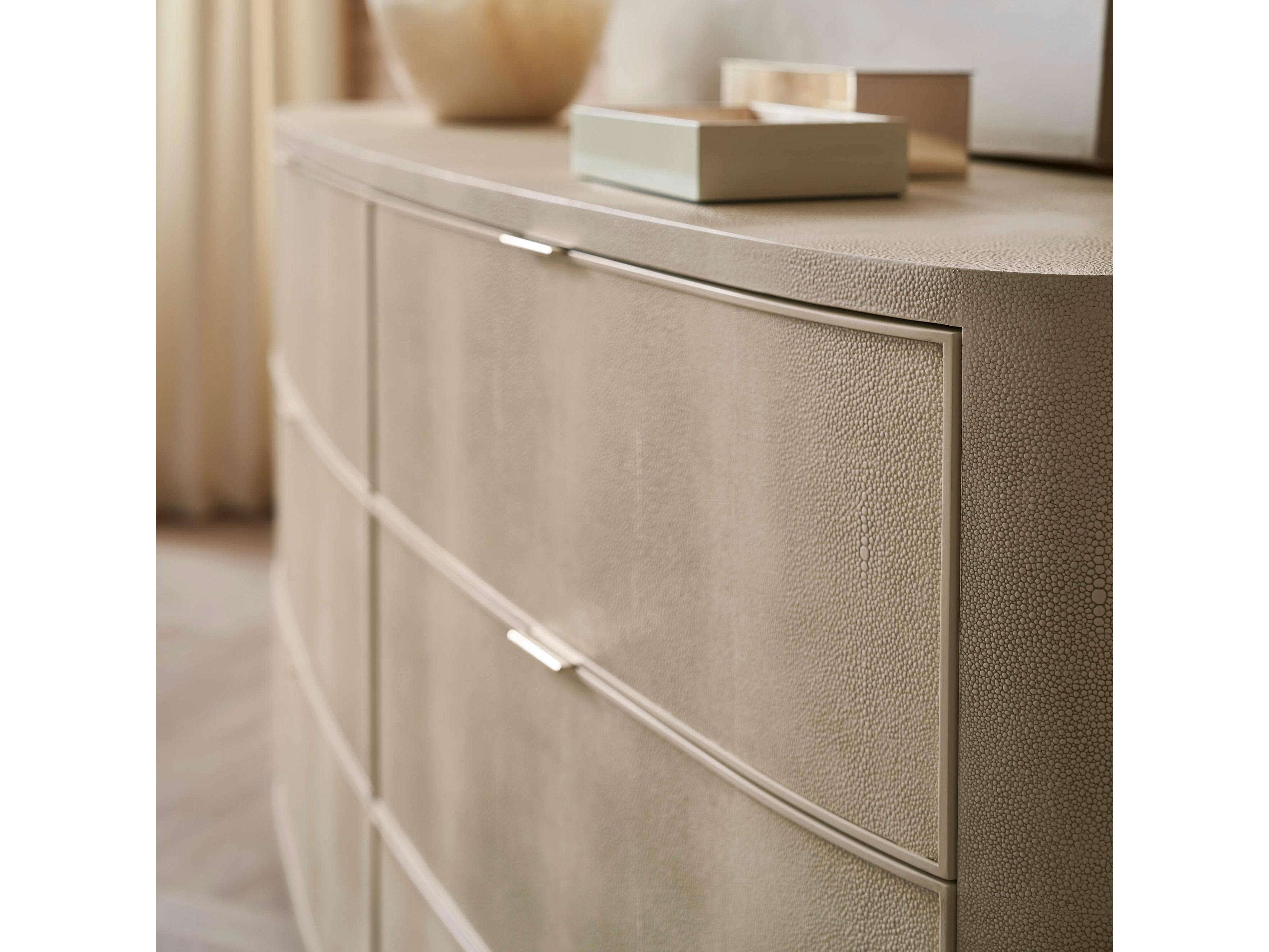 Caracole Classic Simply Perfect 6-Drawers White Birch Wood Double Dresser