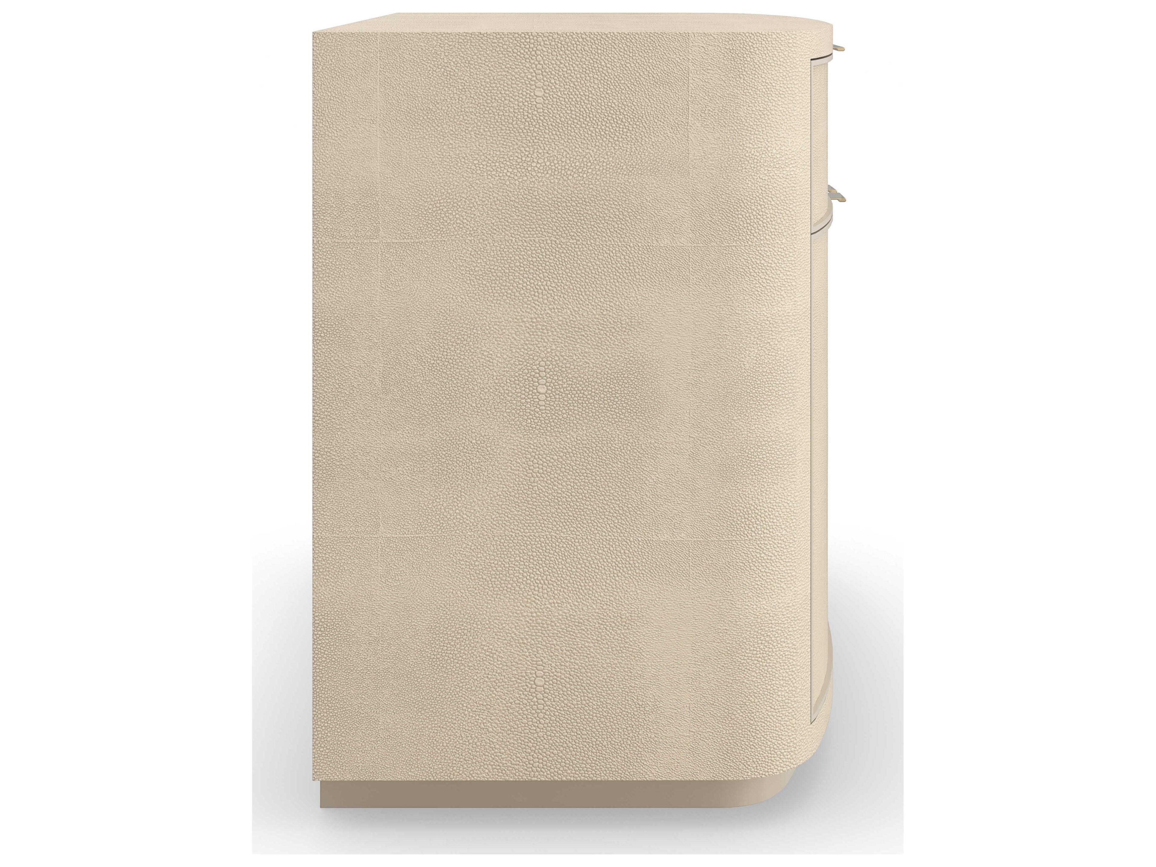 Caracole Classic Simply Perfect 1-Drawer White Poplar Wood Nightstand