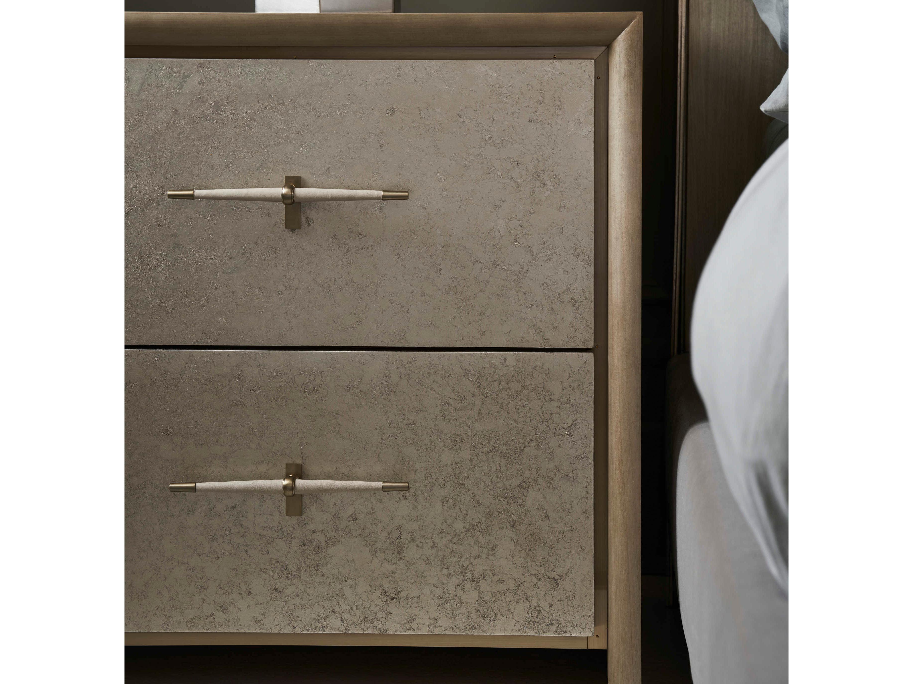 Caracole Classic Hang Up 2-Drawers White Hardwood Nightstand