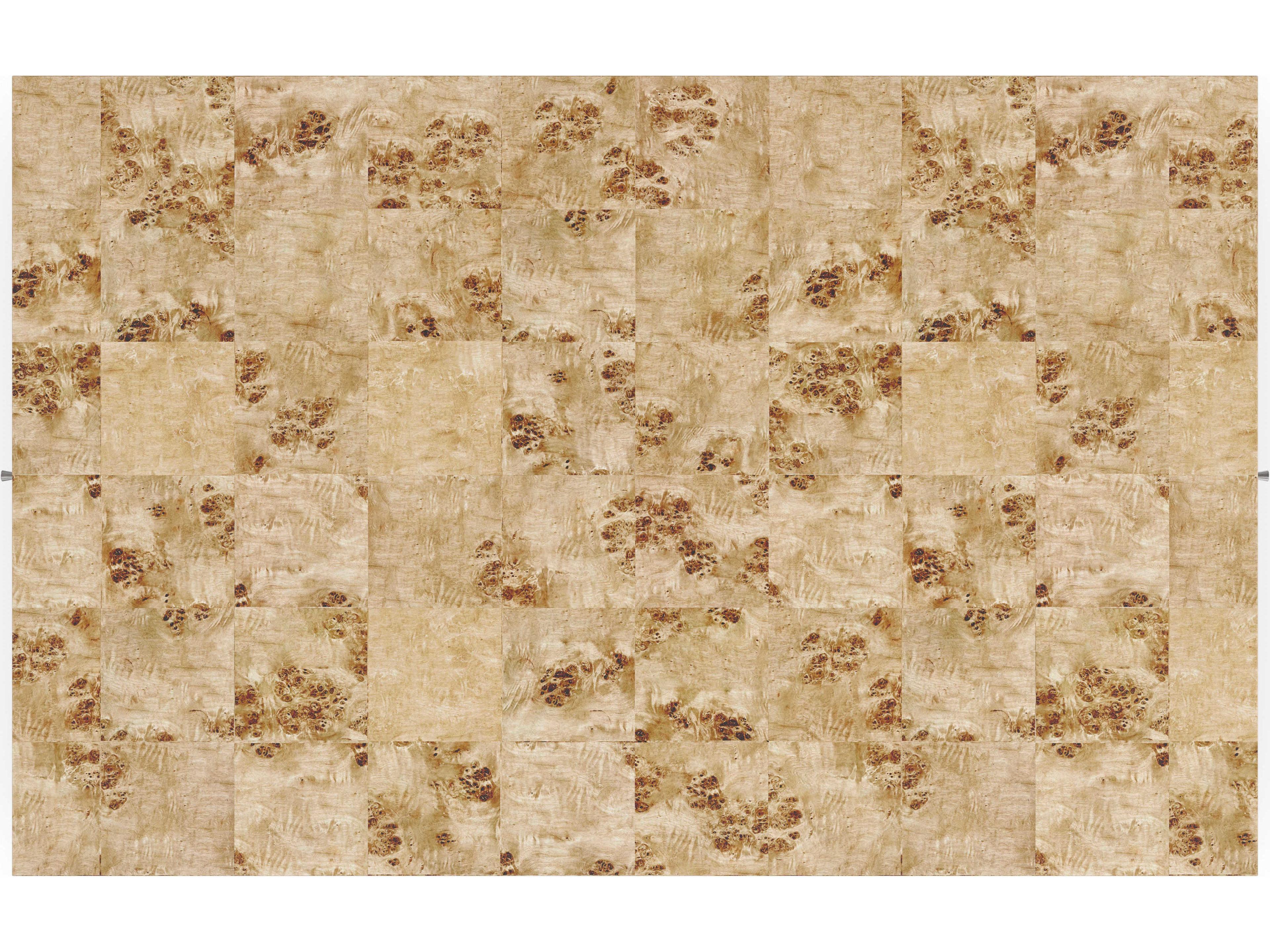 Caracole Classic Burlesque 56" Rectangular Wood Mappa Burl Brazen Bronze Leaf Coffee Table