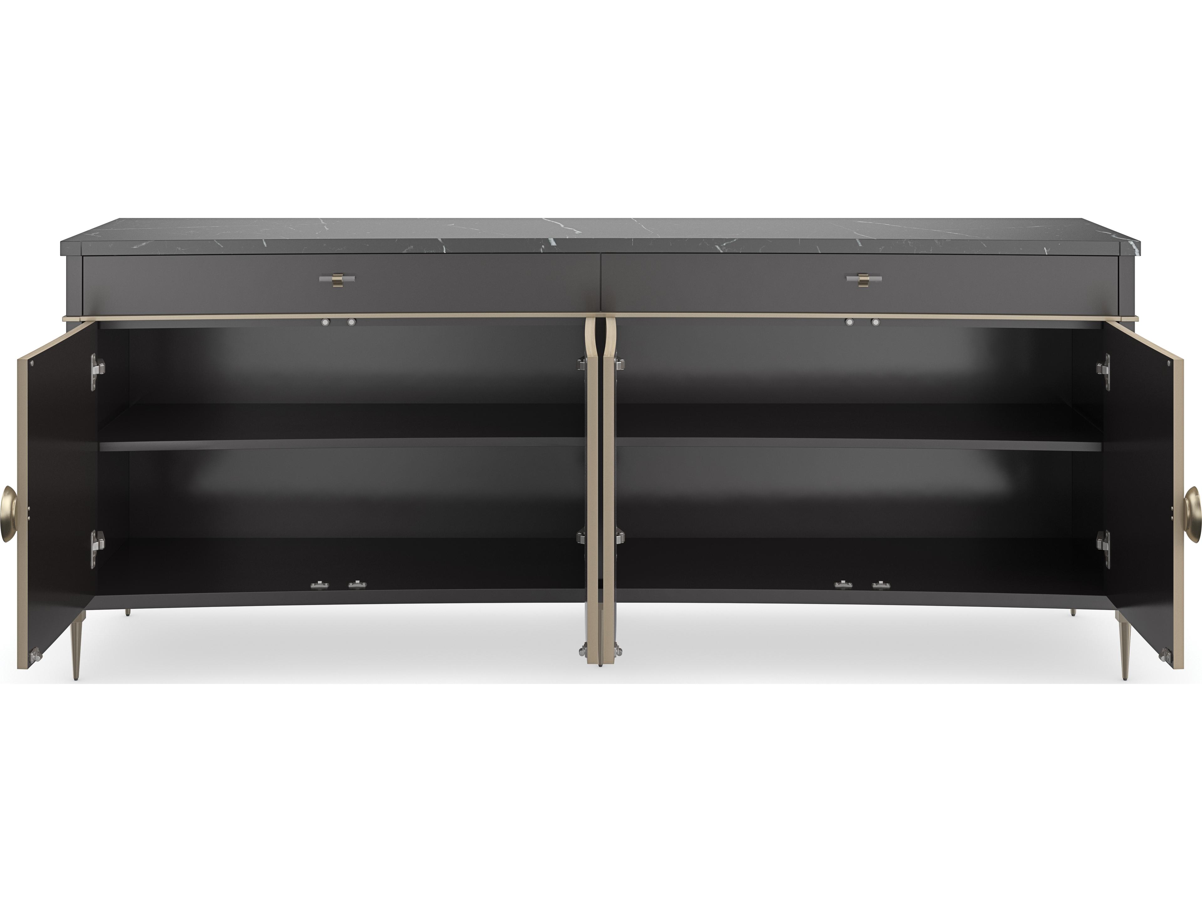 Caracole Classic Noir 84" Hardwood Sideboard
