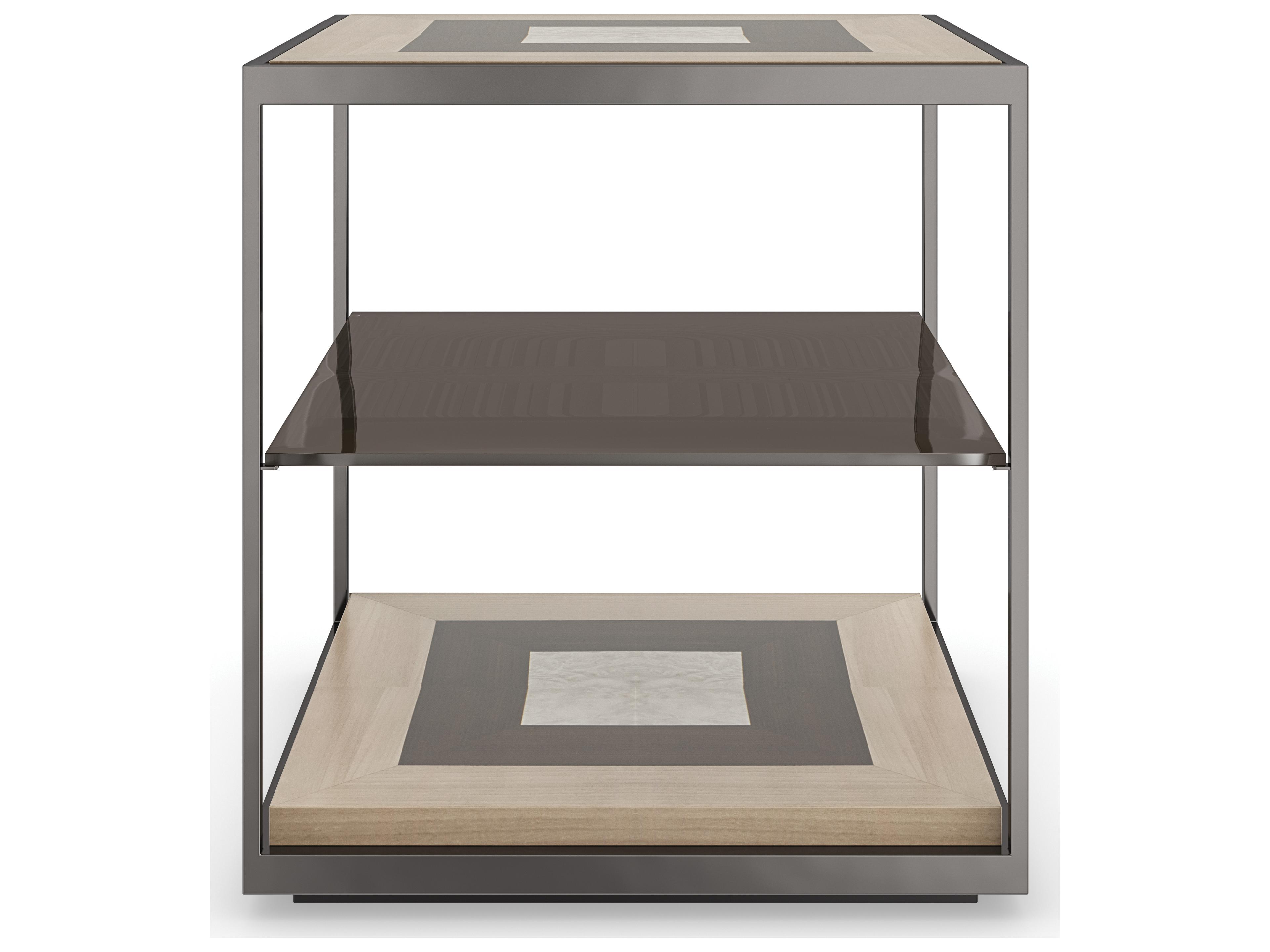 Caracole Classic Impossible Rectangular Wood End Table