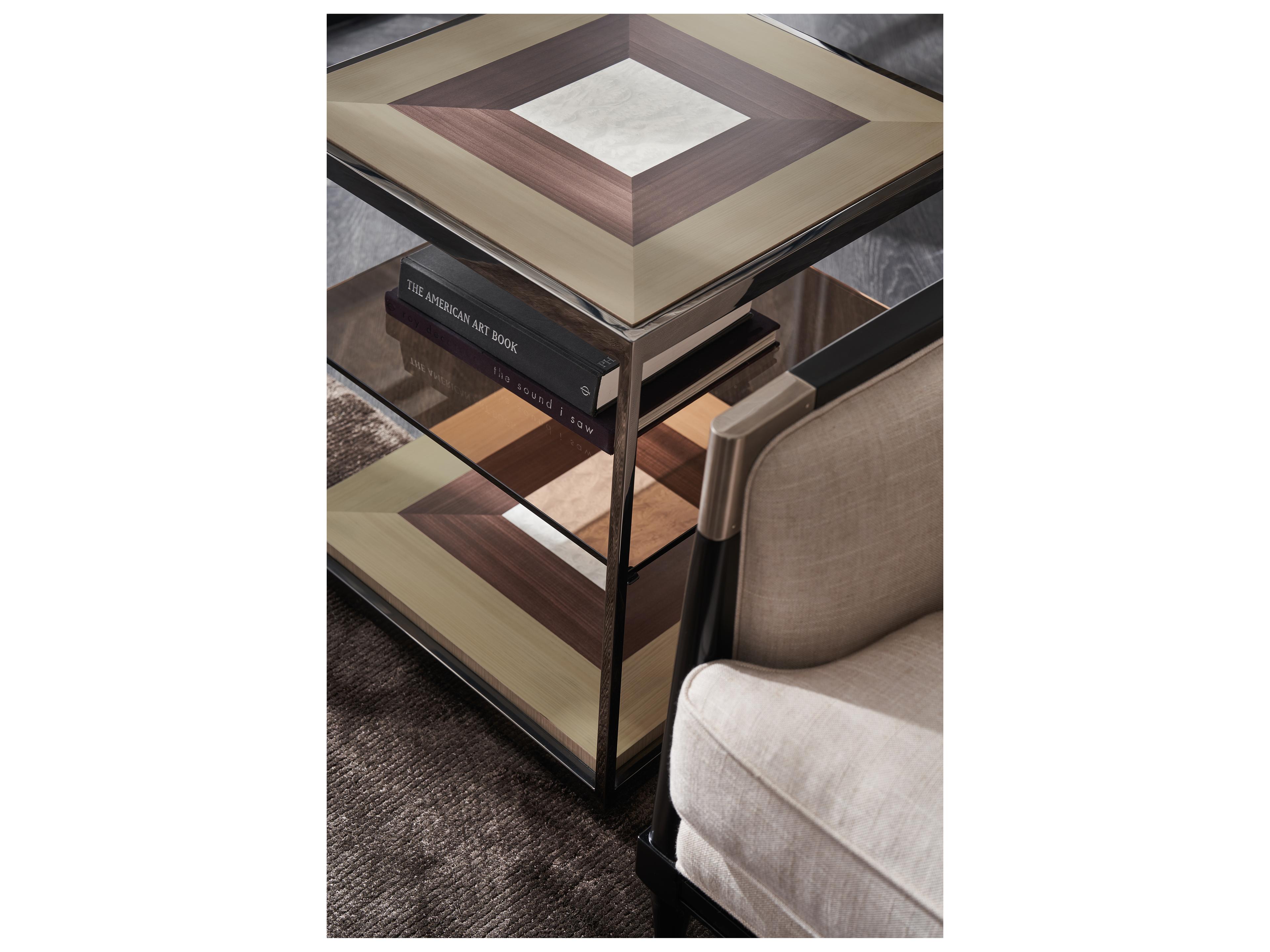 Caracole Classic Impossible Rectangular Wood End Table