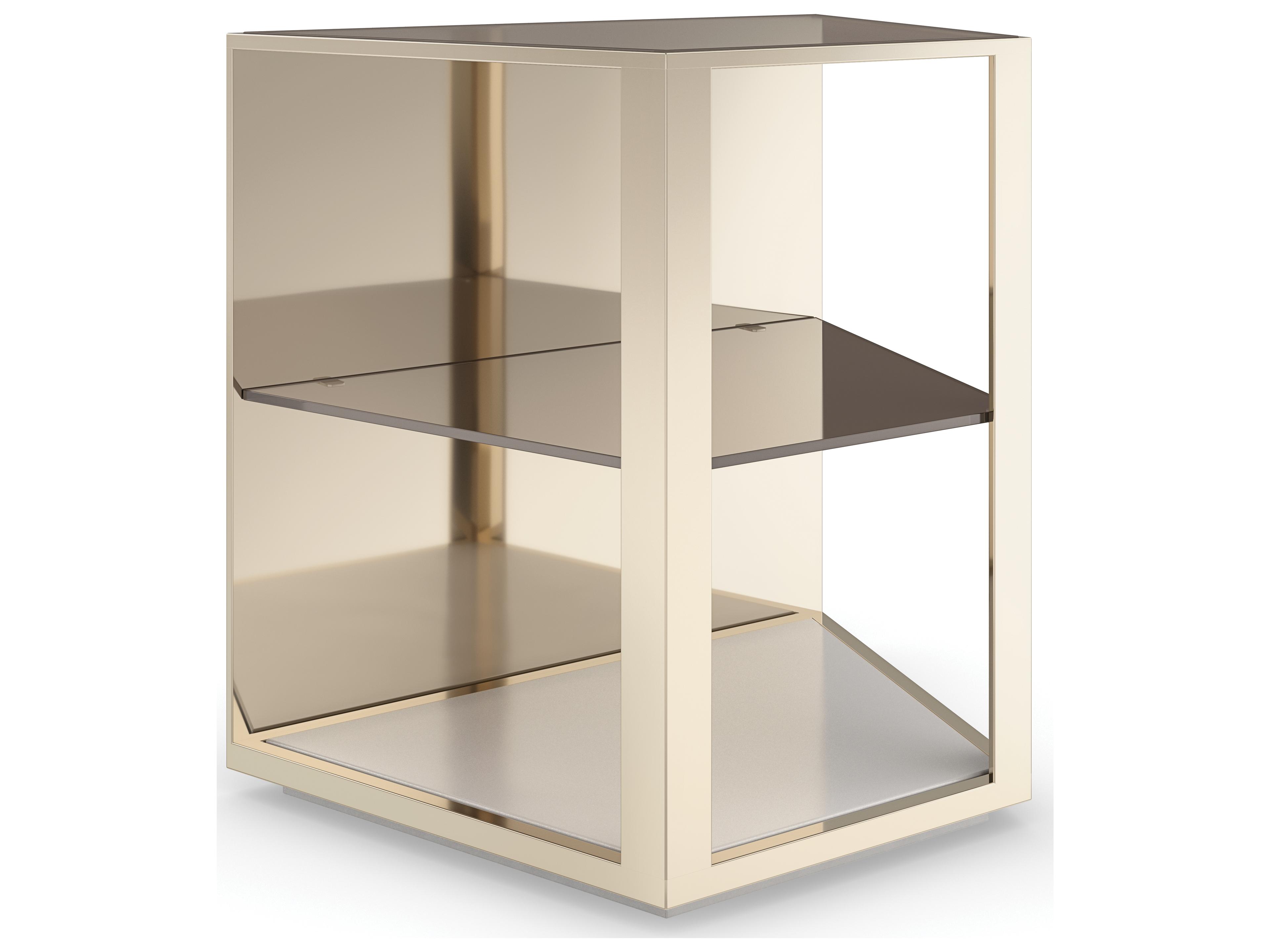 Caracole Classic Refraction Glass End Table