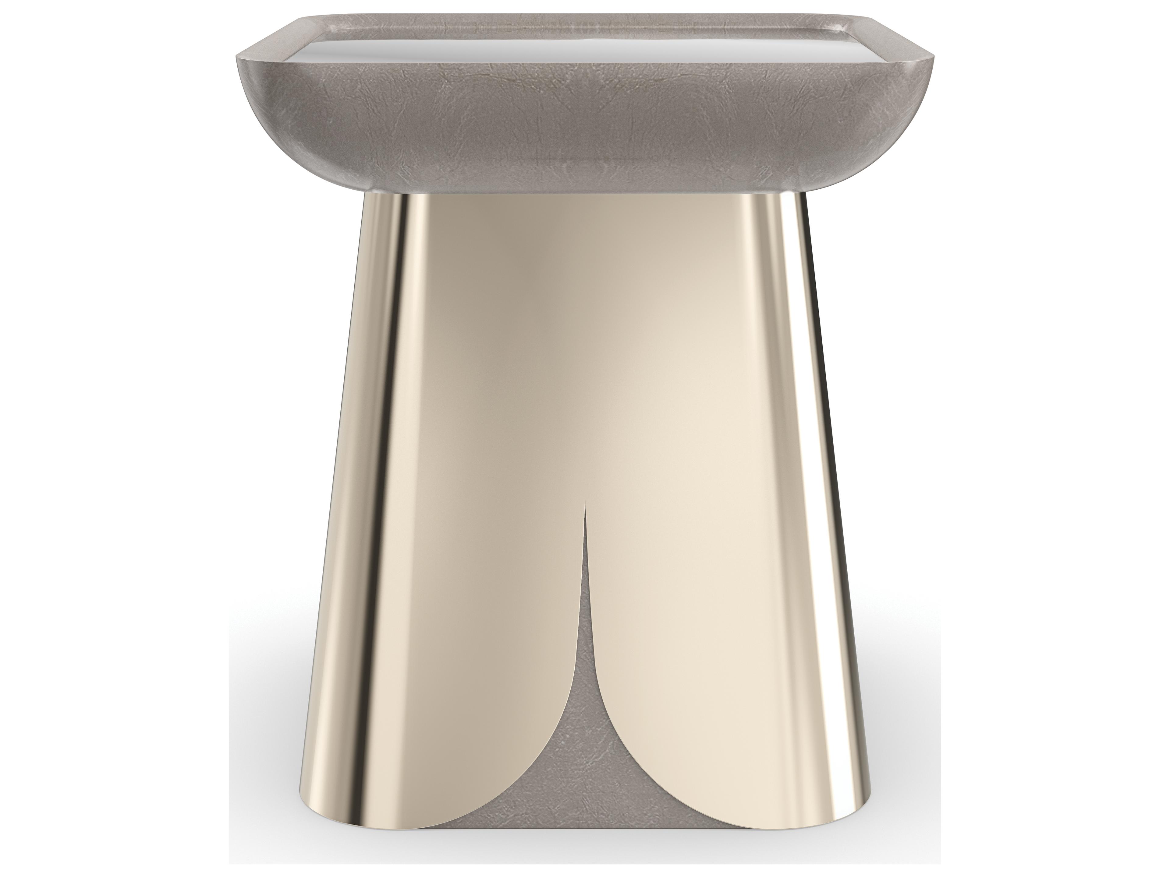 Caracole Classic Zenith Rectangular Mirror End Table