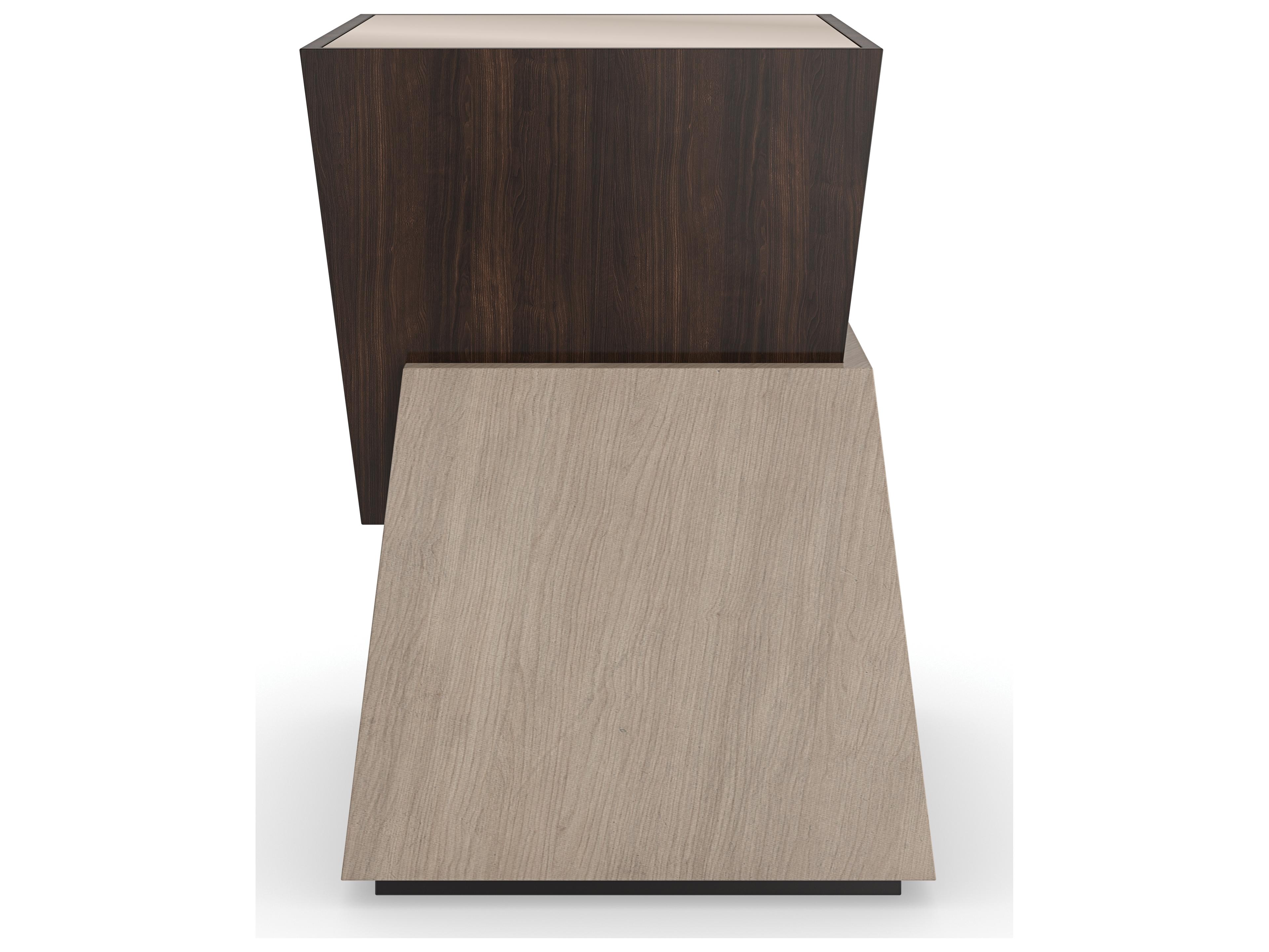 Caracole Classic Relativity Rectangular Mirror End Table