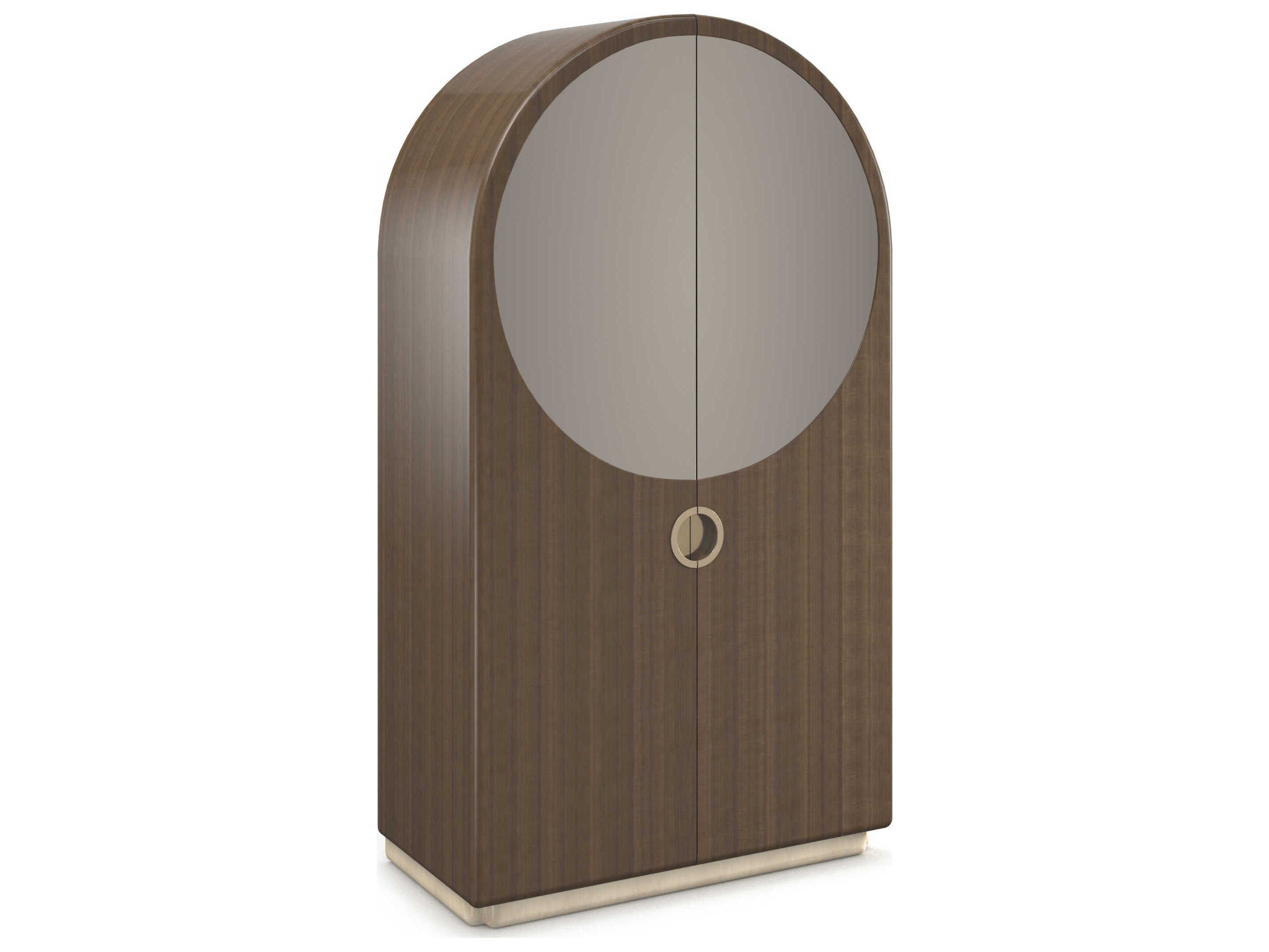 Caracole Gelee Caramello Gloss Brown Hardwood Wardrobe Armoire