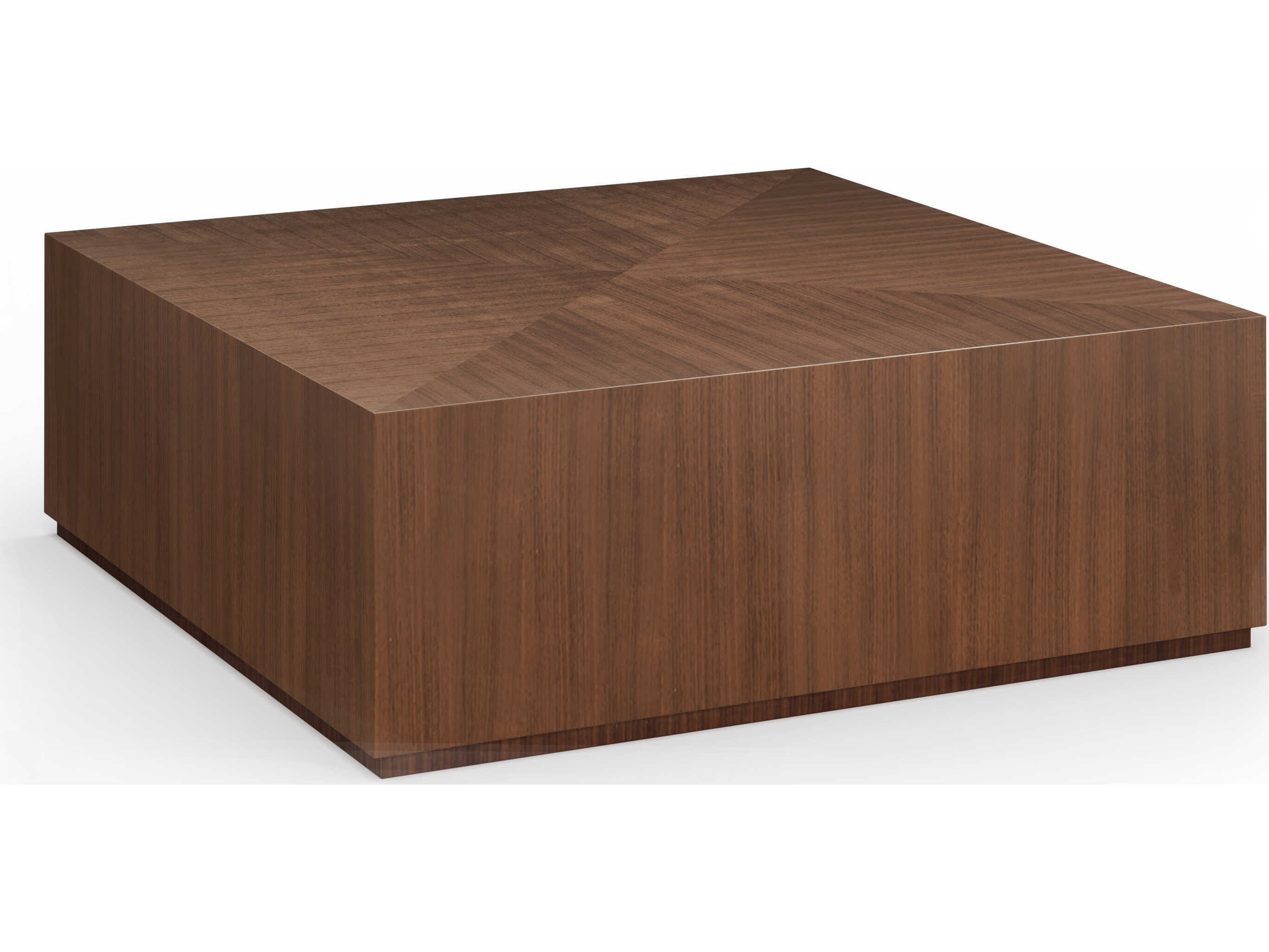 Caracole Bello Square Wood Retro Walnut Coffee Table