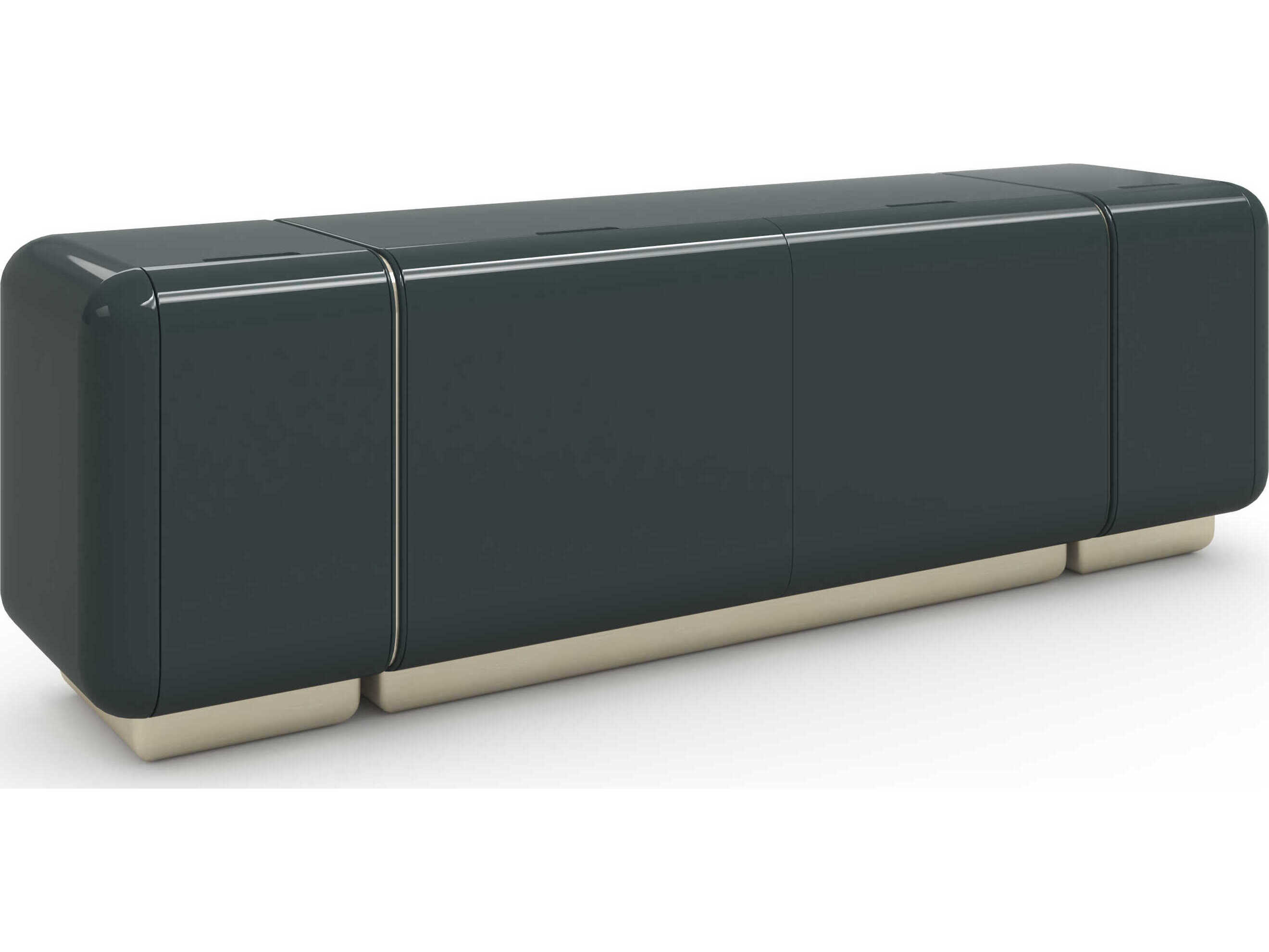 Caracole Gelee 80" Hardwood Apatite Gloss Media Console