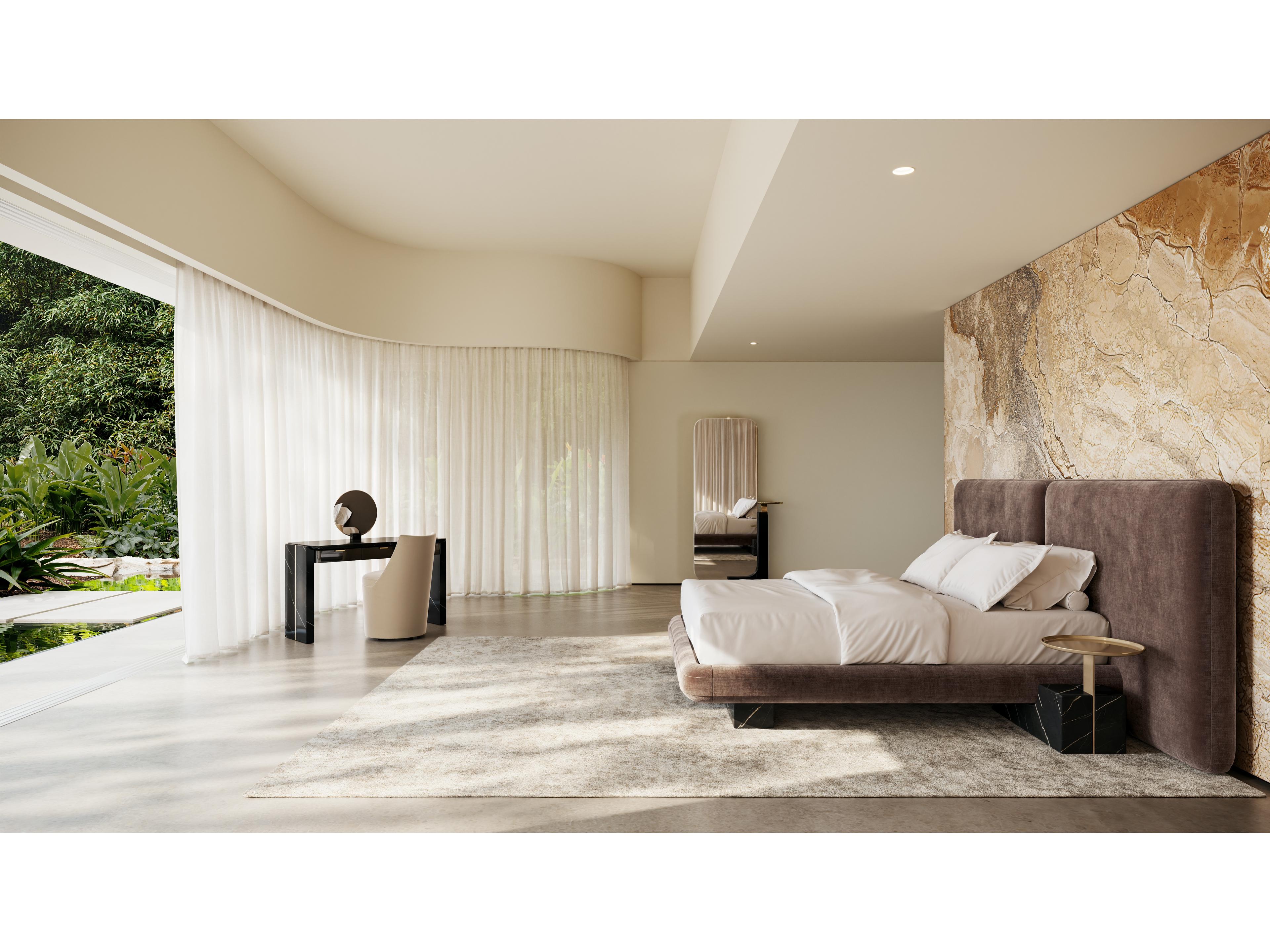 Caracole Beige Microfiber Upholstered Armless Dining Chair