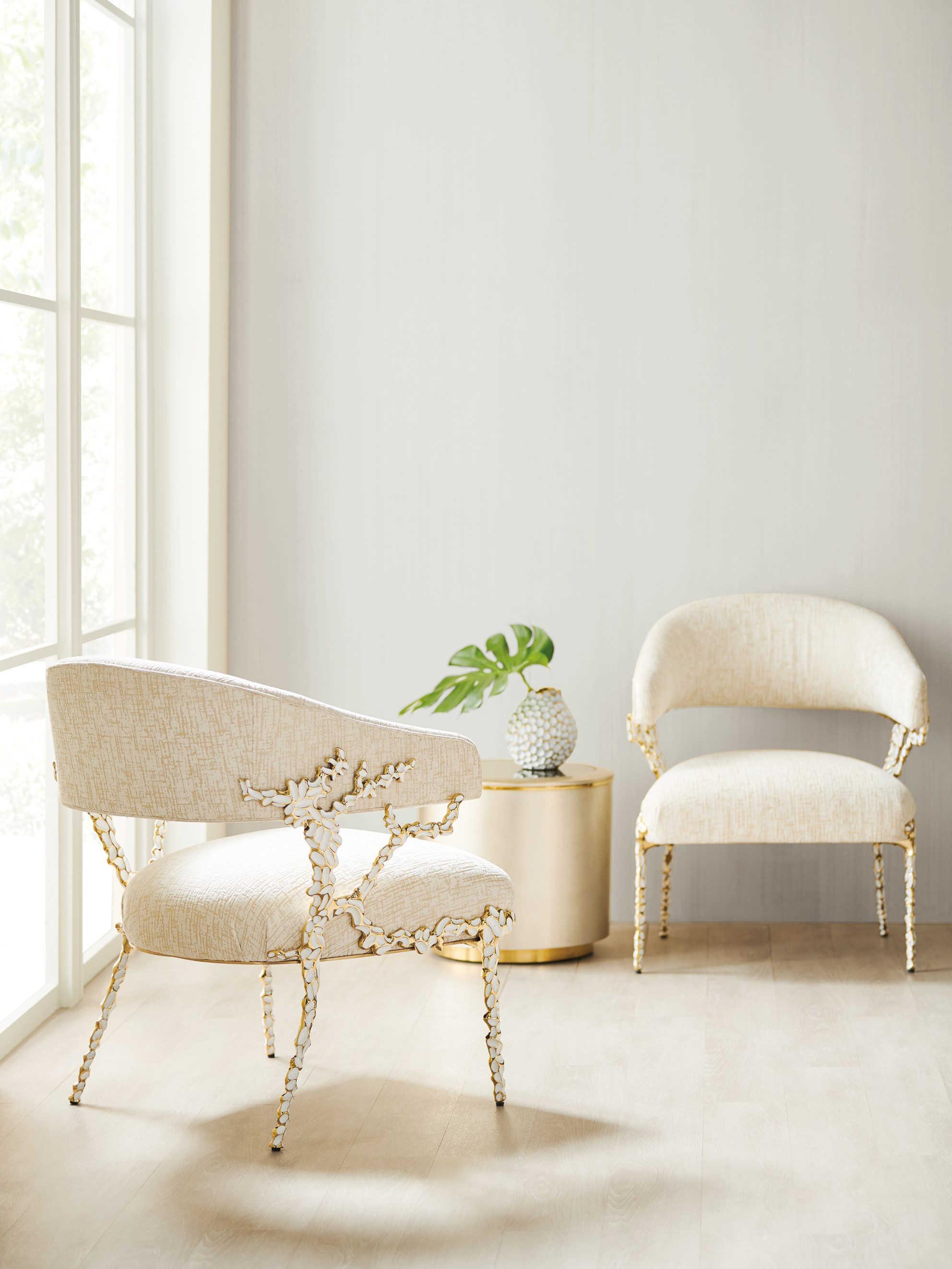 Caracole Classic All Around Living Round Auric Gold Bullion Coffee Table