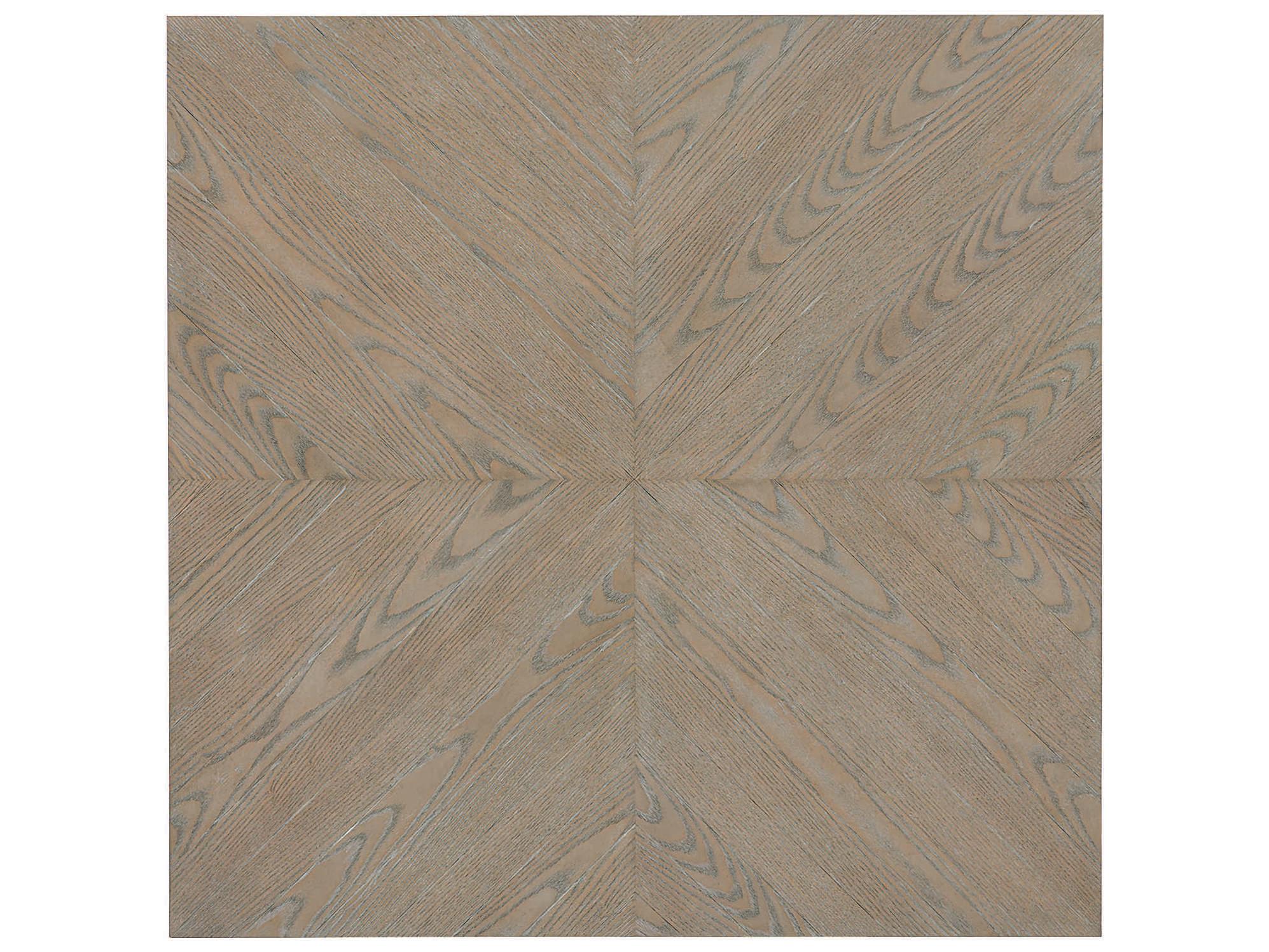 Caracole Classic Boxcar Square Ash Driftwood Sundance Gold Coffee Table