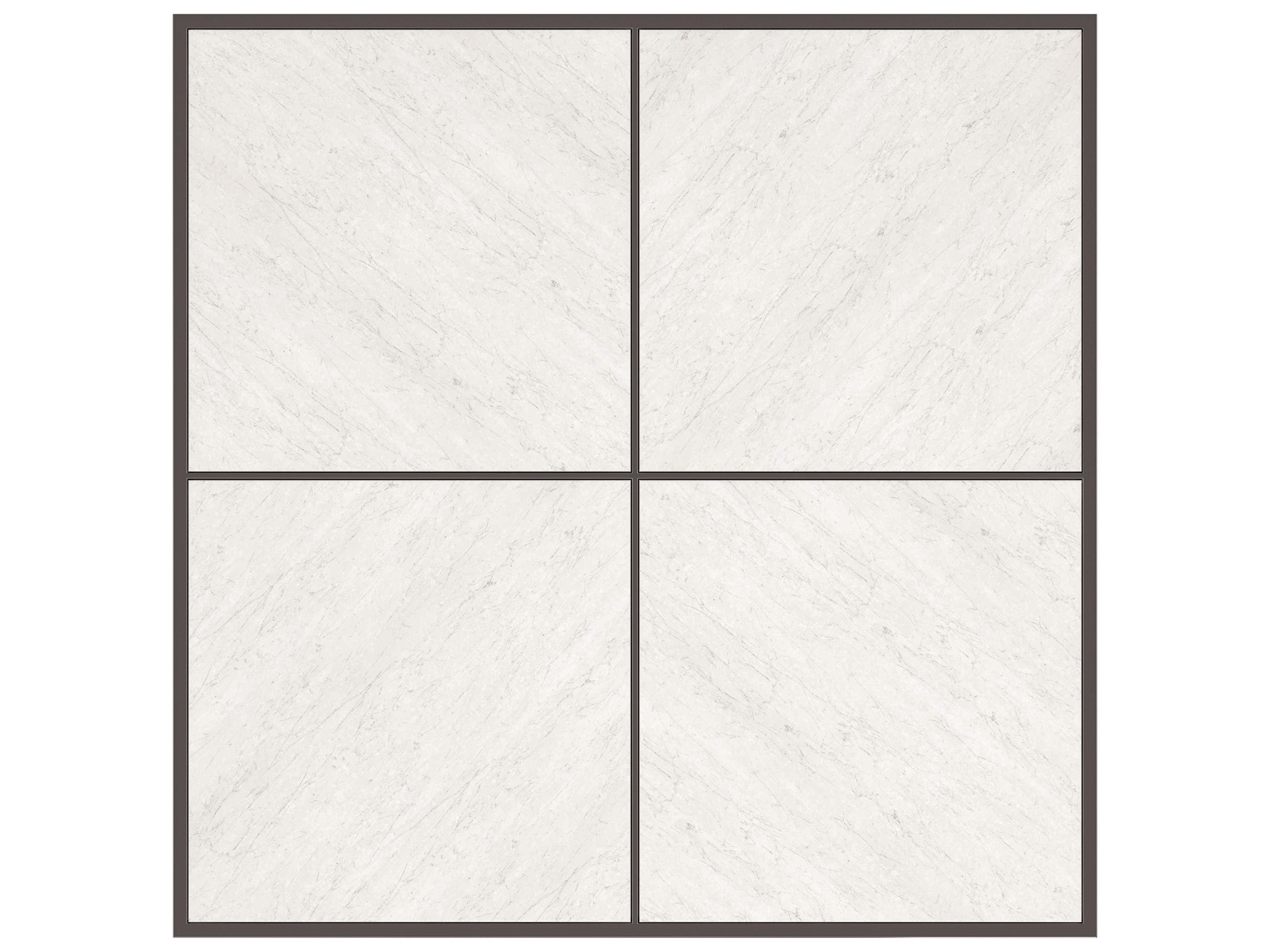 Caracole Classic Cartesin Square Stone Deep Bronze Woodland Grey Coffee Table