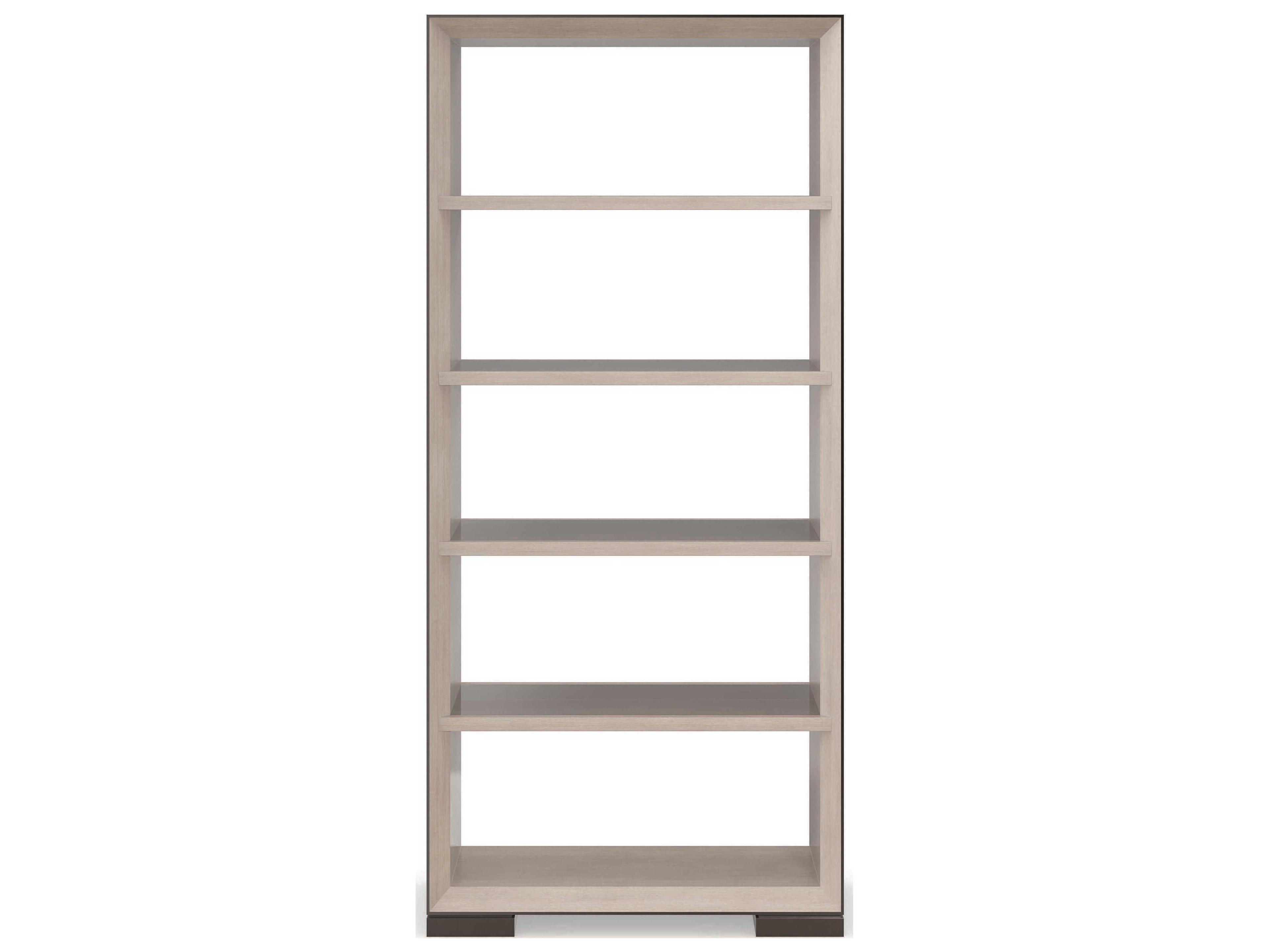 Caracole Classic High Rise Moonstone Deep Bronze Seal Skin Bookcase
