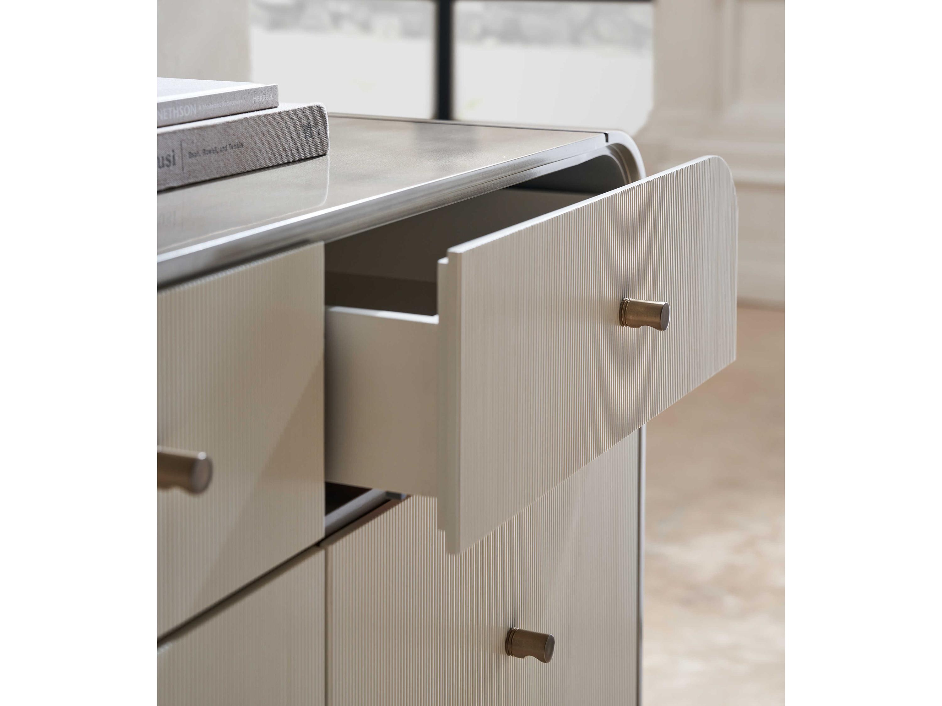 Caracole Classic Circadian 10-Drawers White Poplar Wood Dresser