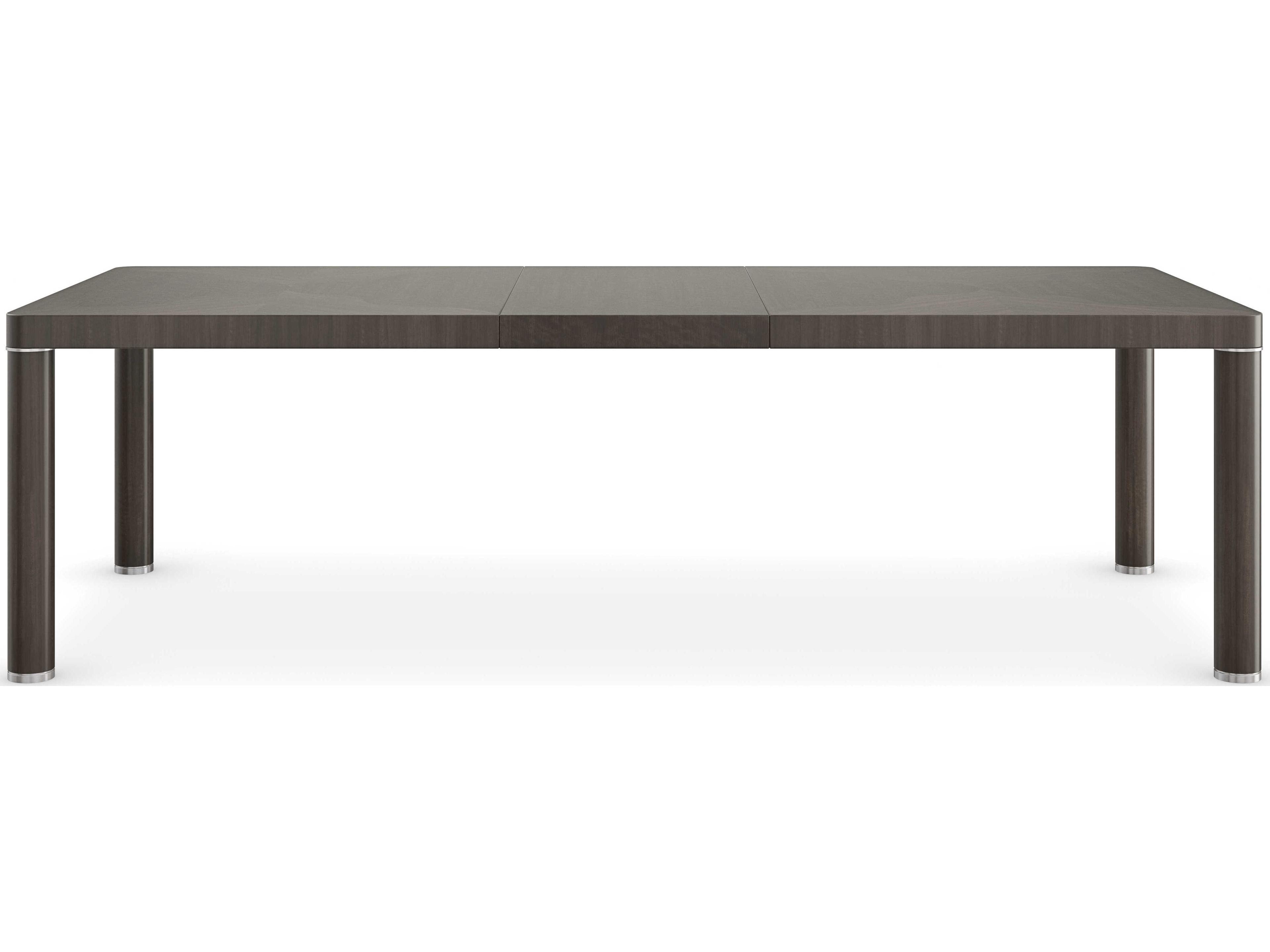 Caracole Classic Mirror Image Extendable Rectangular Wood Otter Dining Table