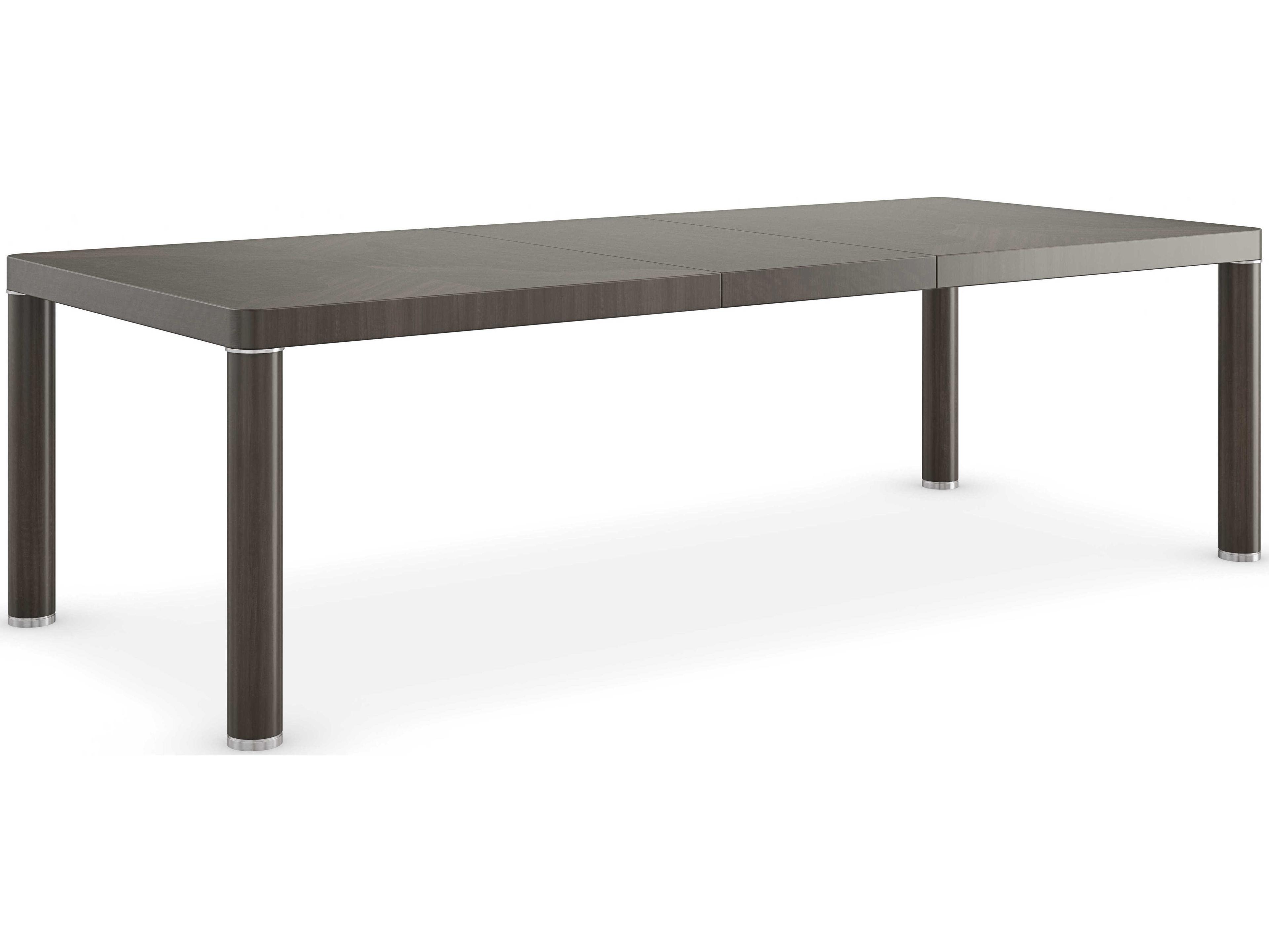 Caracole Classic Mirror Image Extendable Rectangular Wood Otter Dining Table