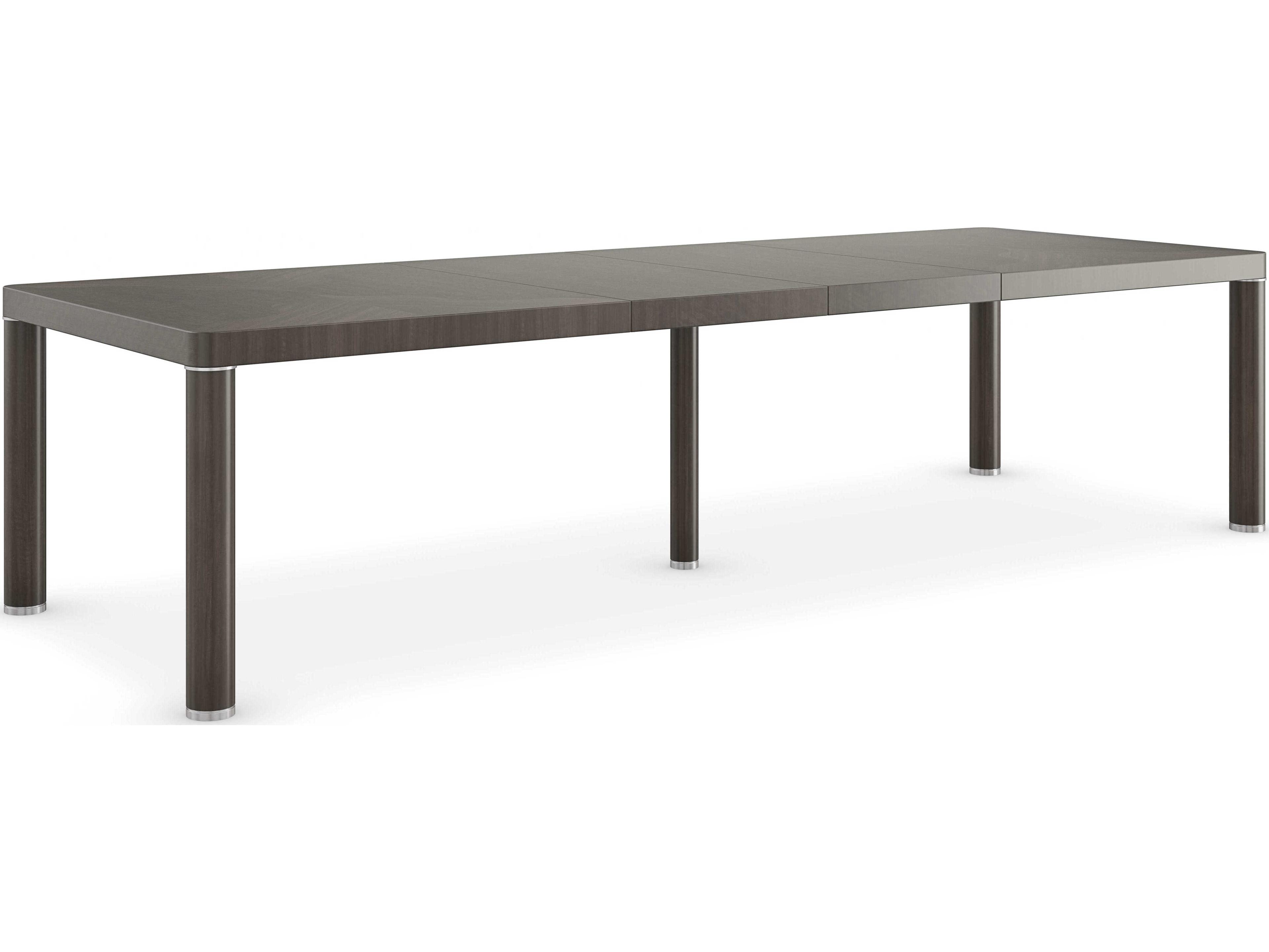 Caracole Classic Mirror Image Extendable Rectangular Wood Otter Dining Table