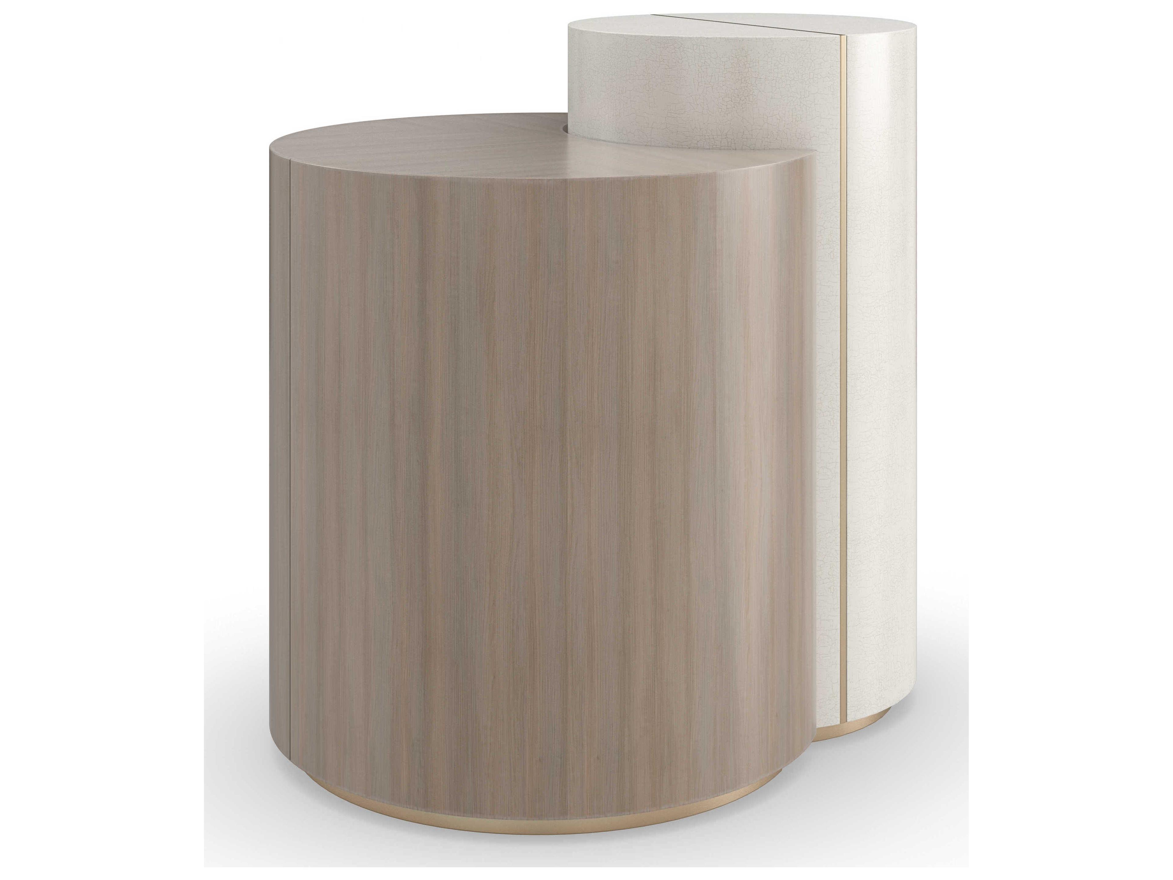 Caracole Classic Duality Wood Ivory Craze End Table