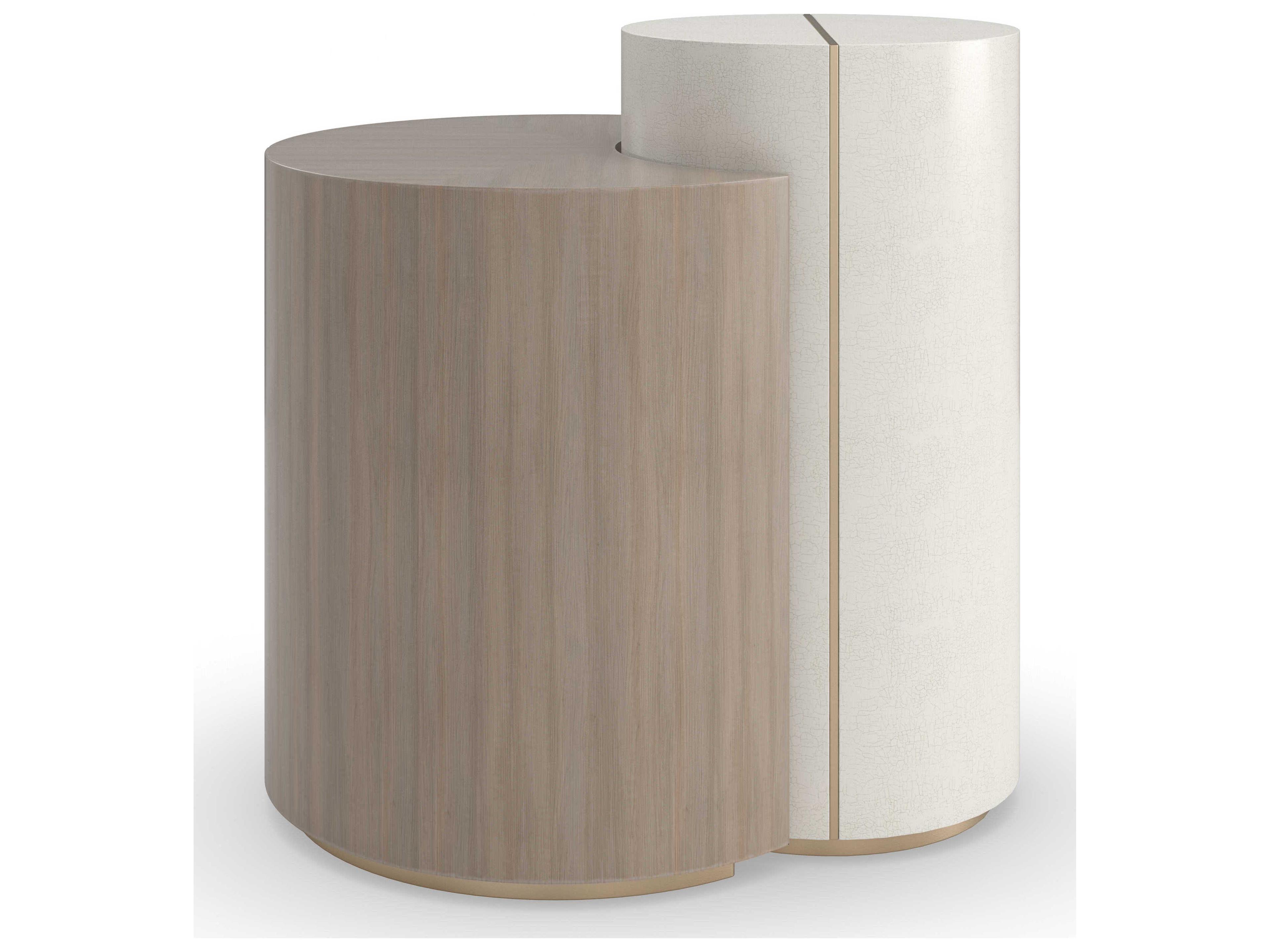 Caracole Classic Duality Wood Ivory Craze End Table