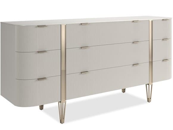 Caracole Classic Beige Birch Wood Dresser
