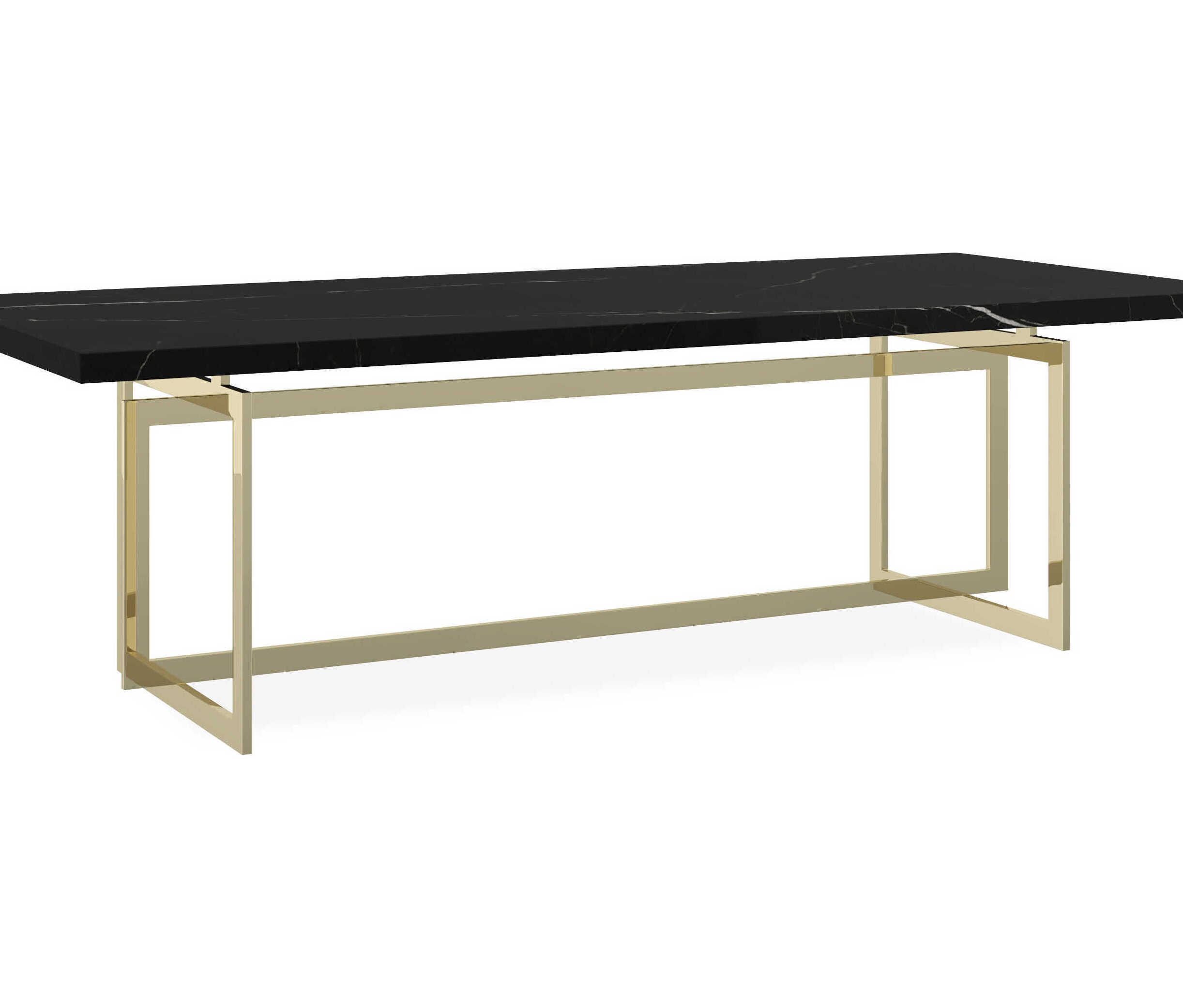 Caracole Classic Wish You Were Here Rectangular Marble Dining Table