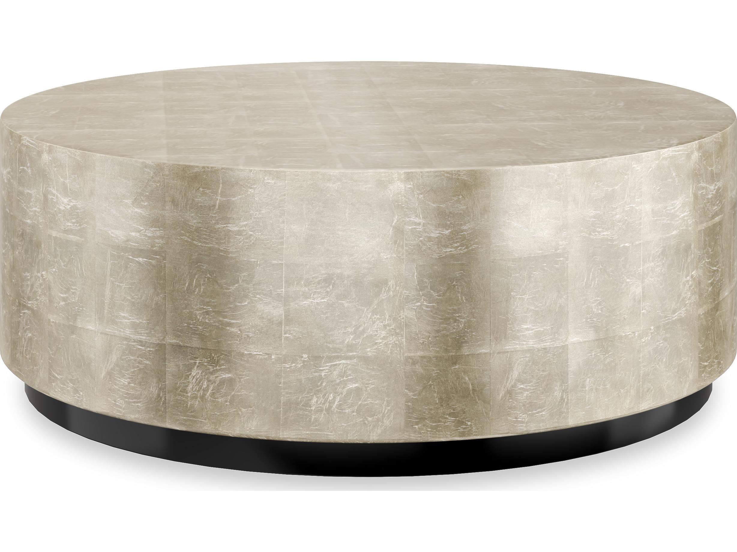 Caracole Classic Cocktail Couture Round Wood Coffee Table