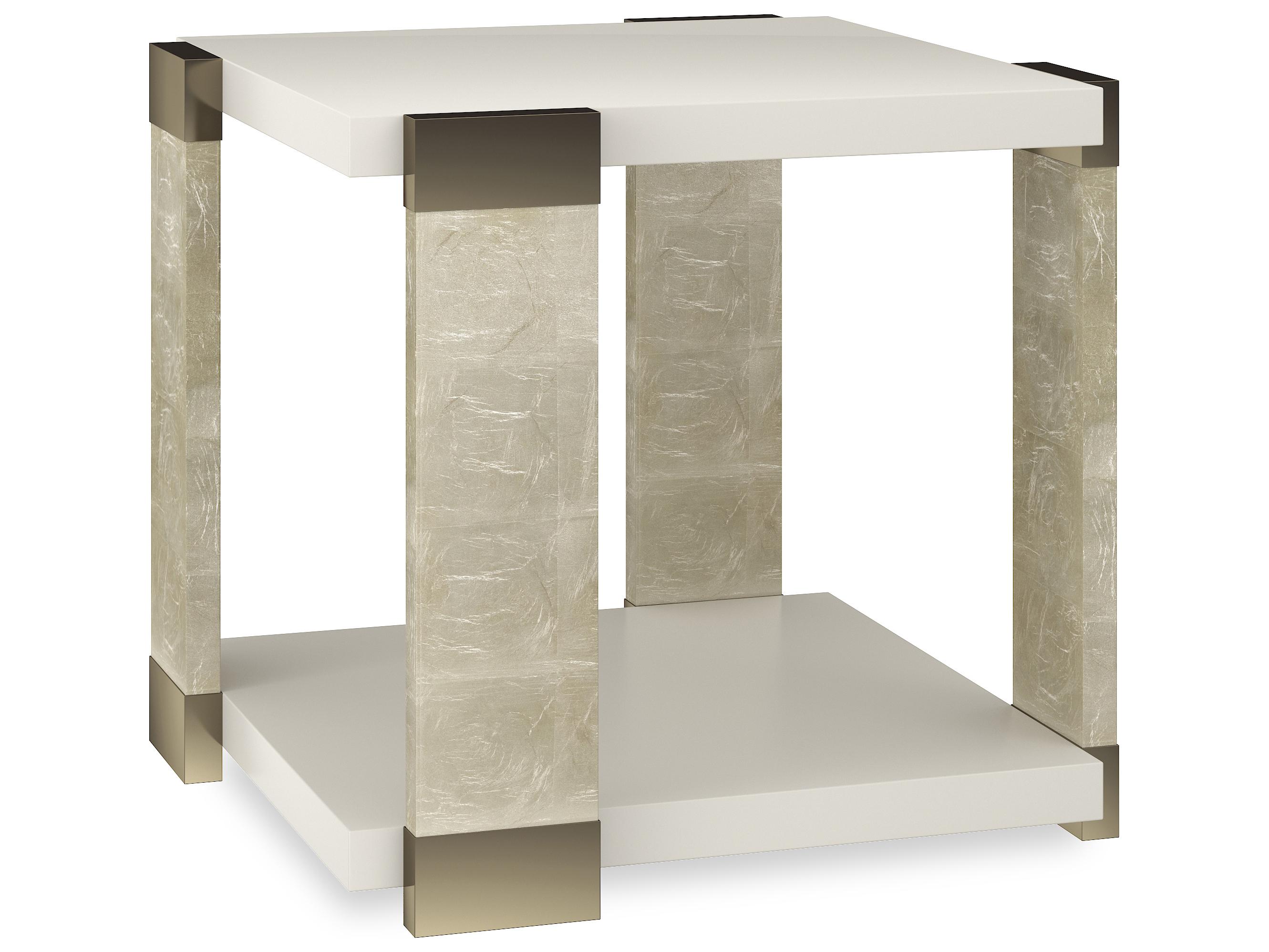 Caracole Classic I'Ll Take The Square Wood End Table