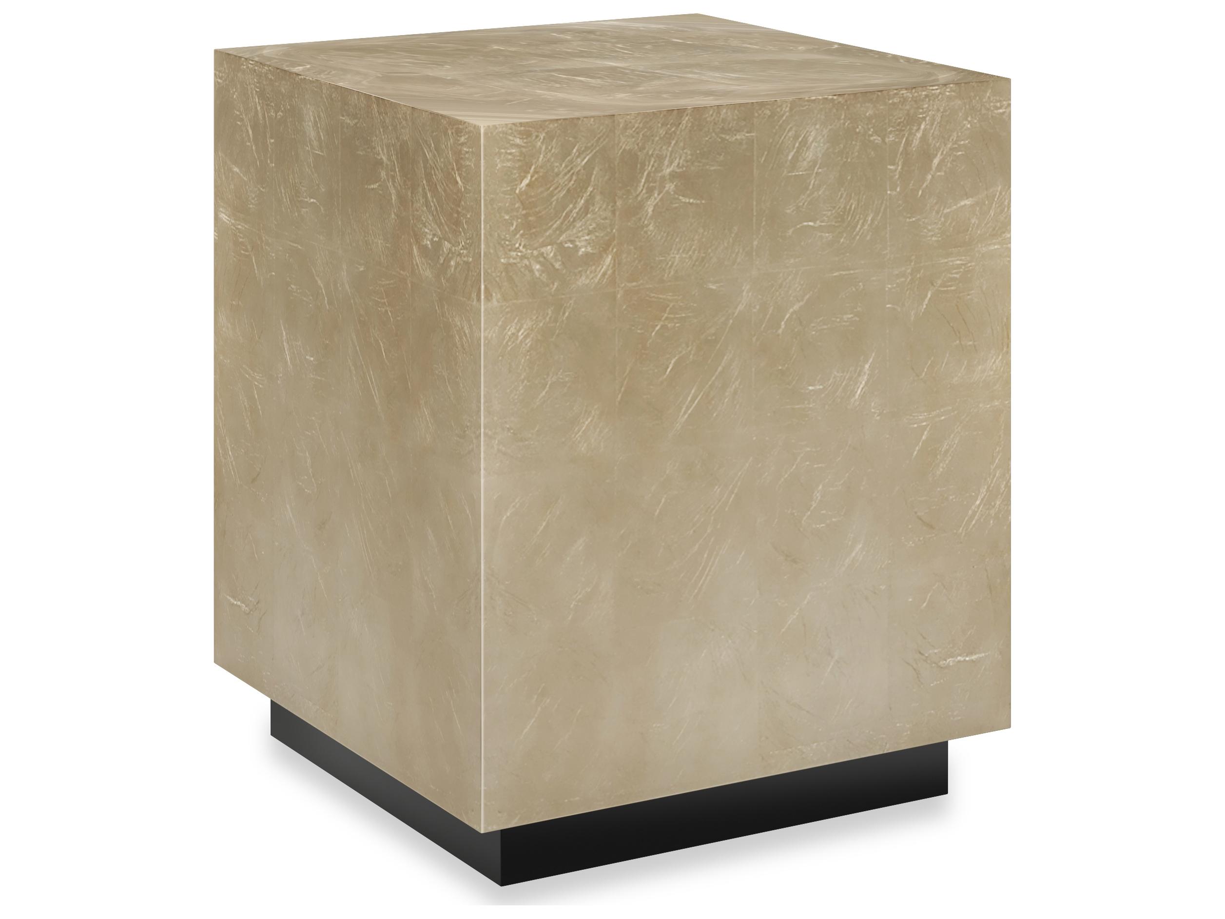 Caracole Classic Cocktail Couture Square Wood End Table