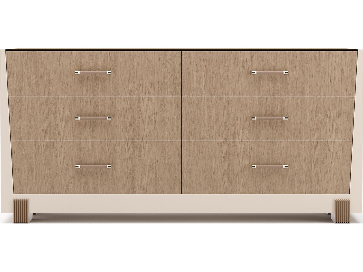 Caracole Counter Balance 6-Drawers Brown Double Dresser