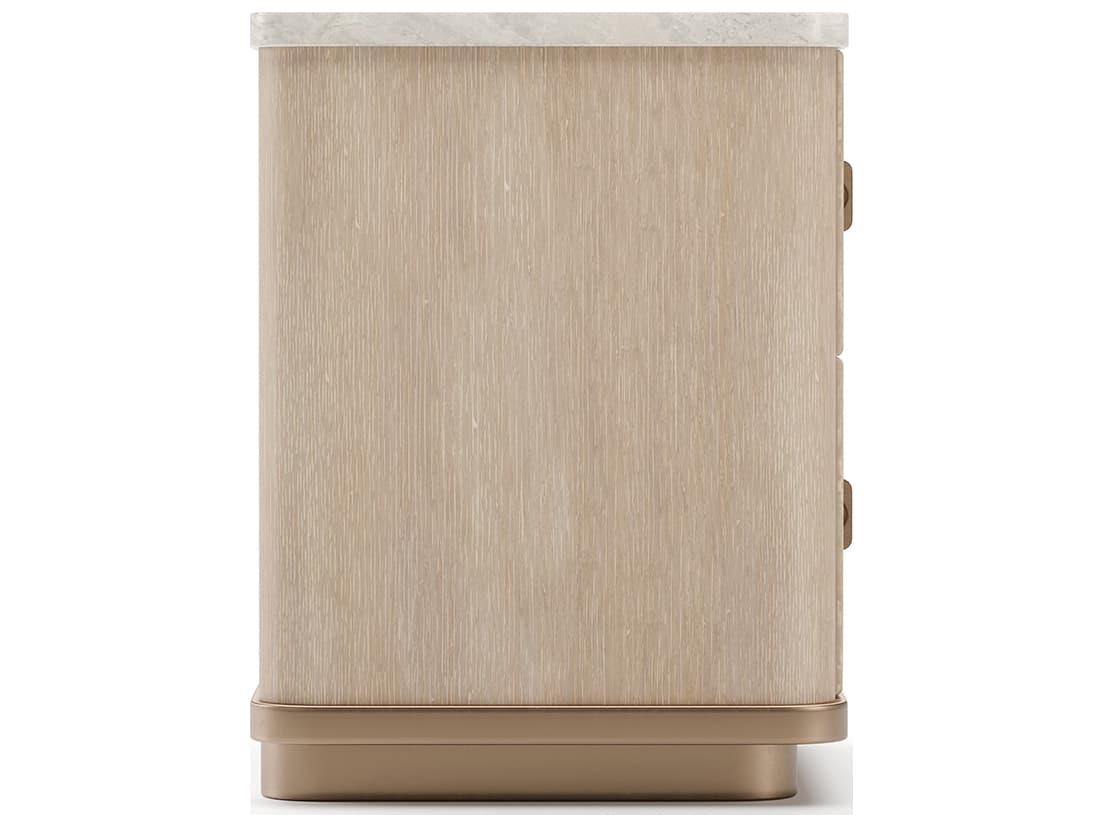 Caracole Rhythm 2-Drawers Beige Nightstand