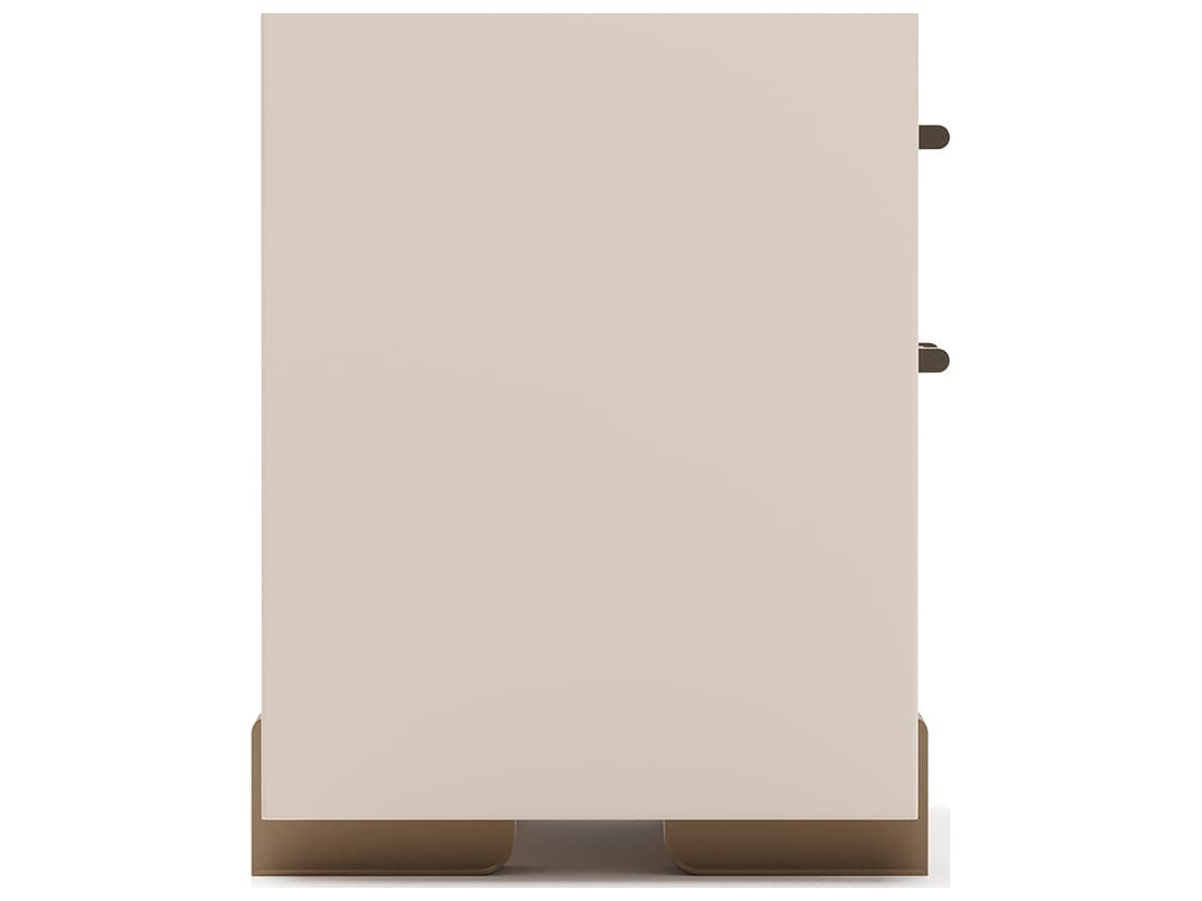 Caracole Counter Balance 2-Drawers Brown Nightstand