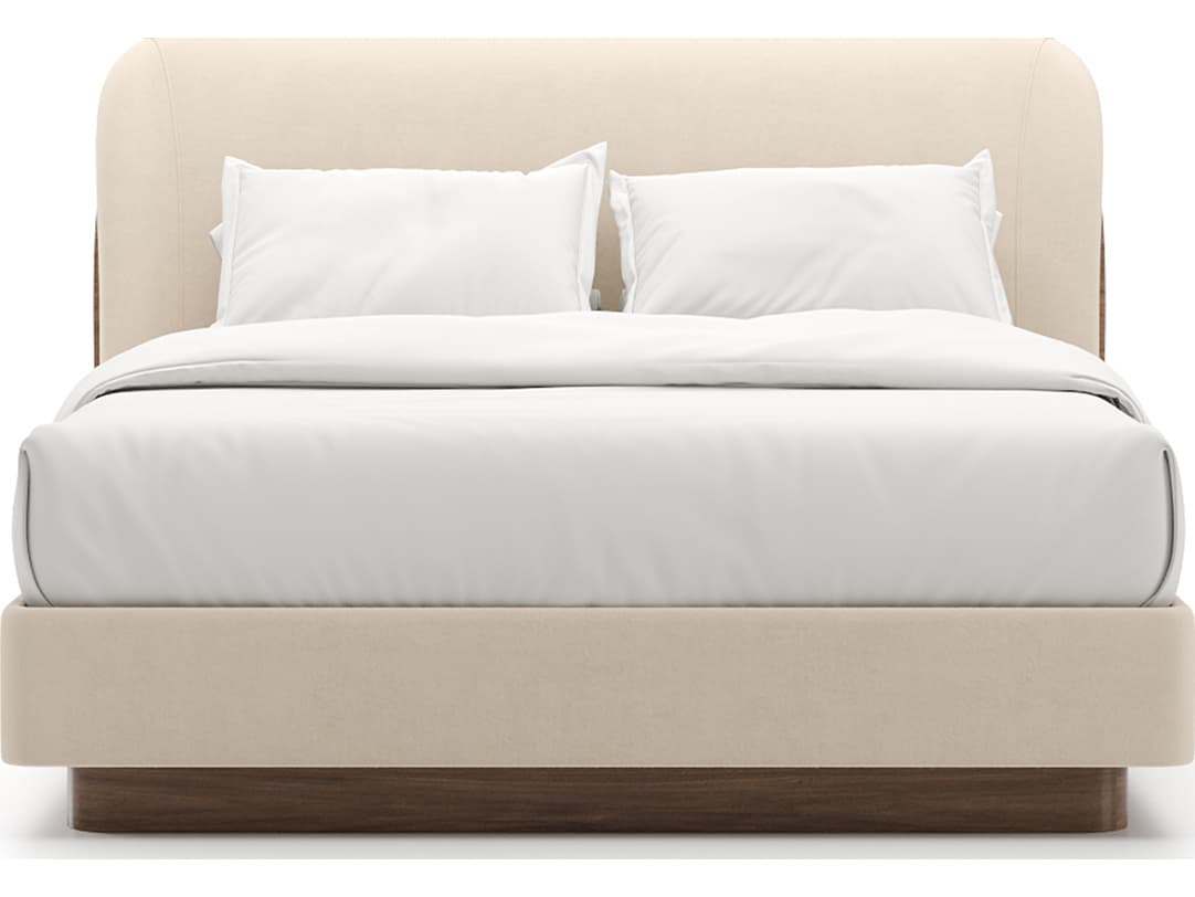 Caracole Fleur Champagne Upholstered Queen Platform Bed