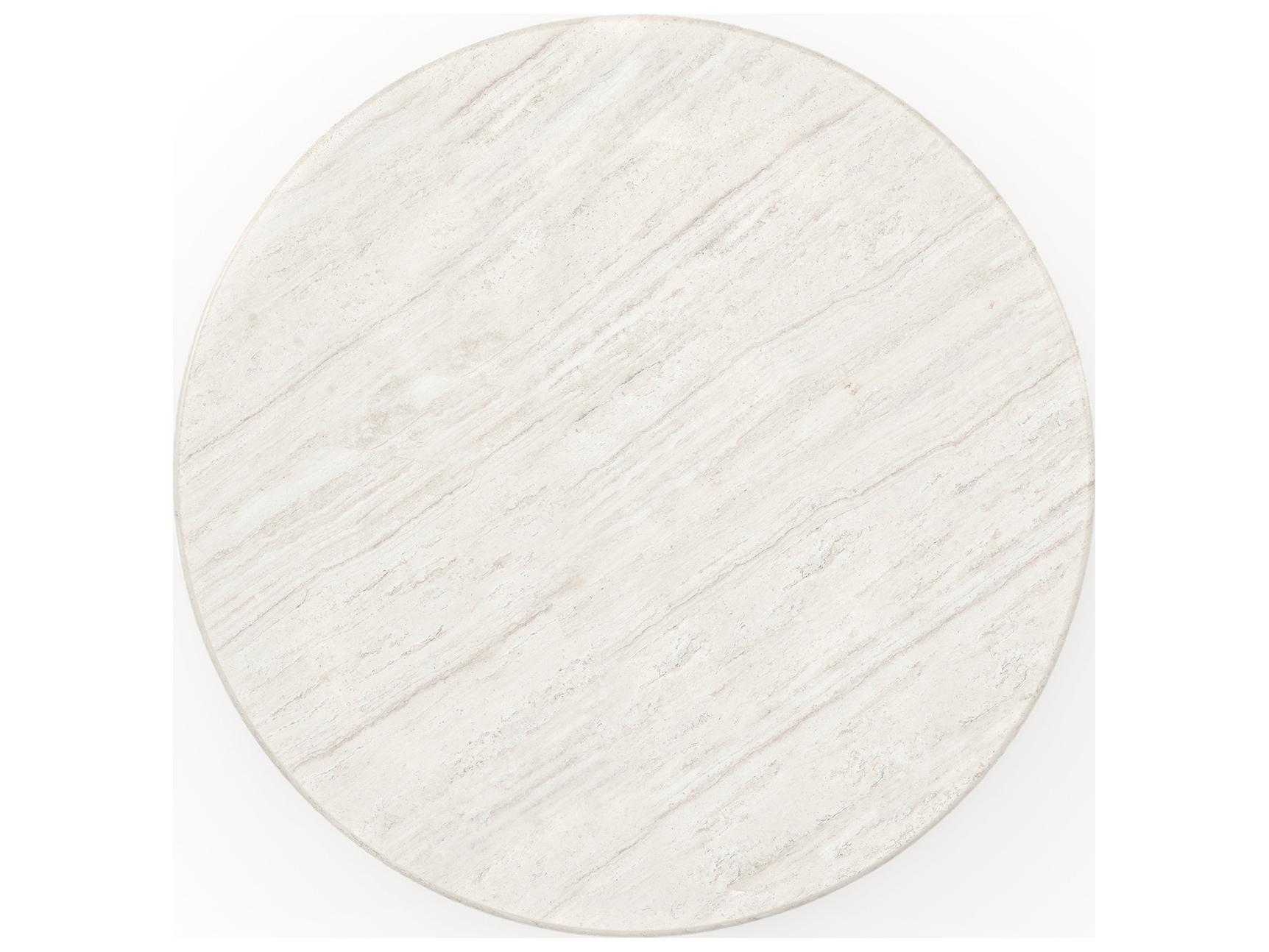 Caracole Fleur Round Stone Dining Table