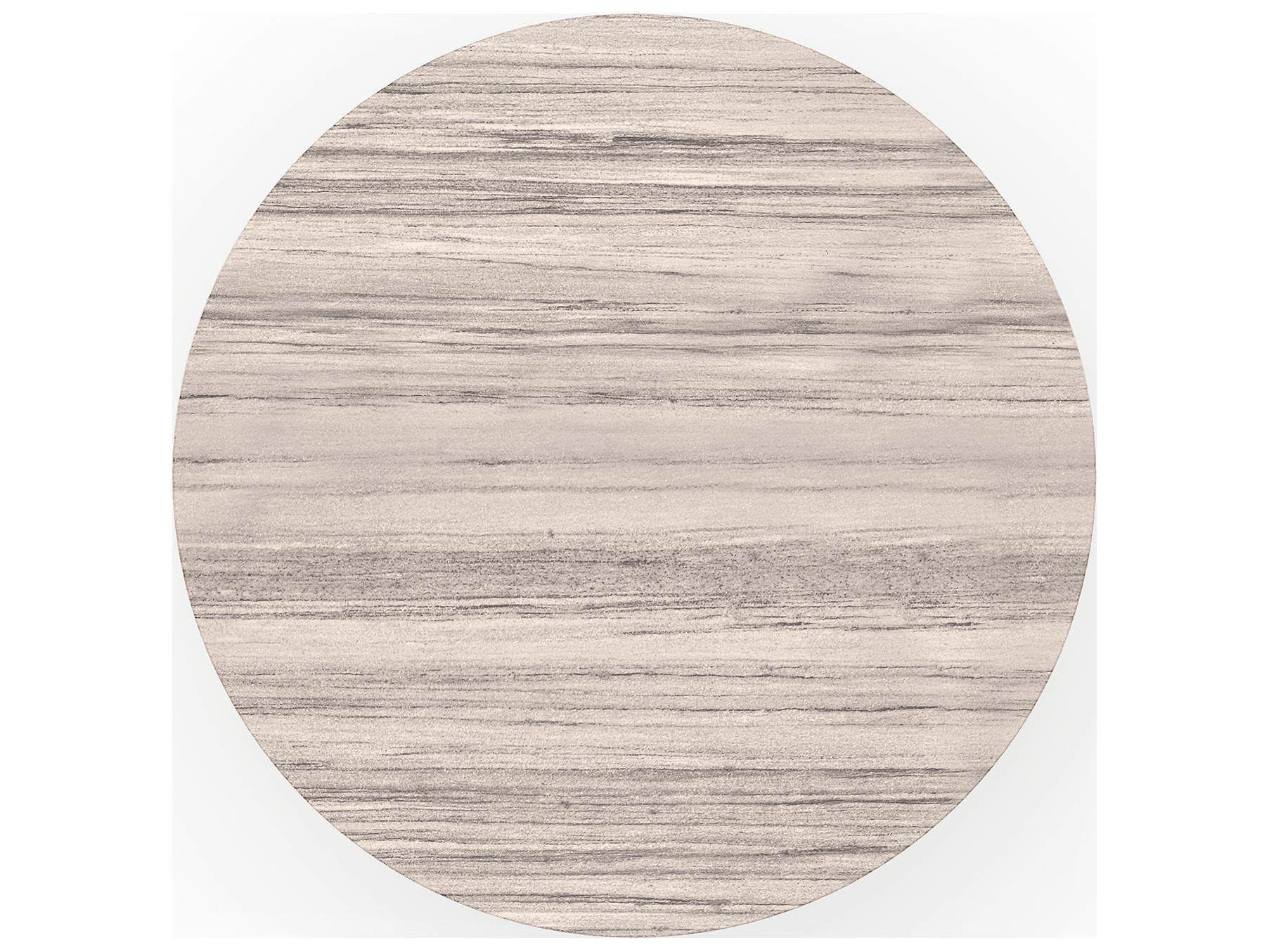 Caracole Wish You Were Here Round Stone Dining Table