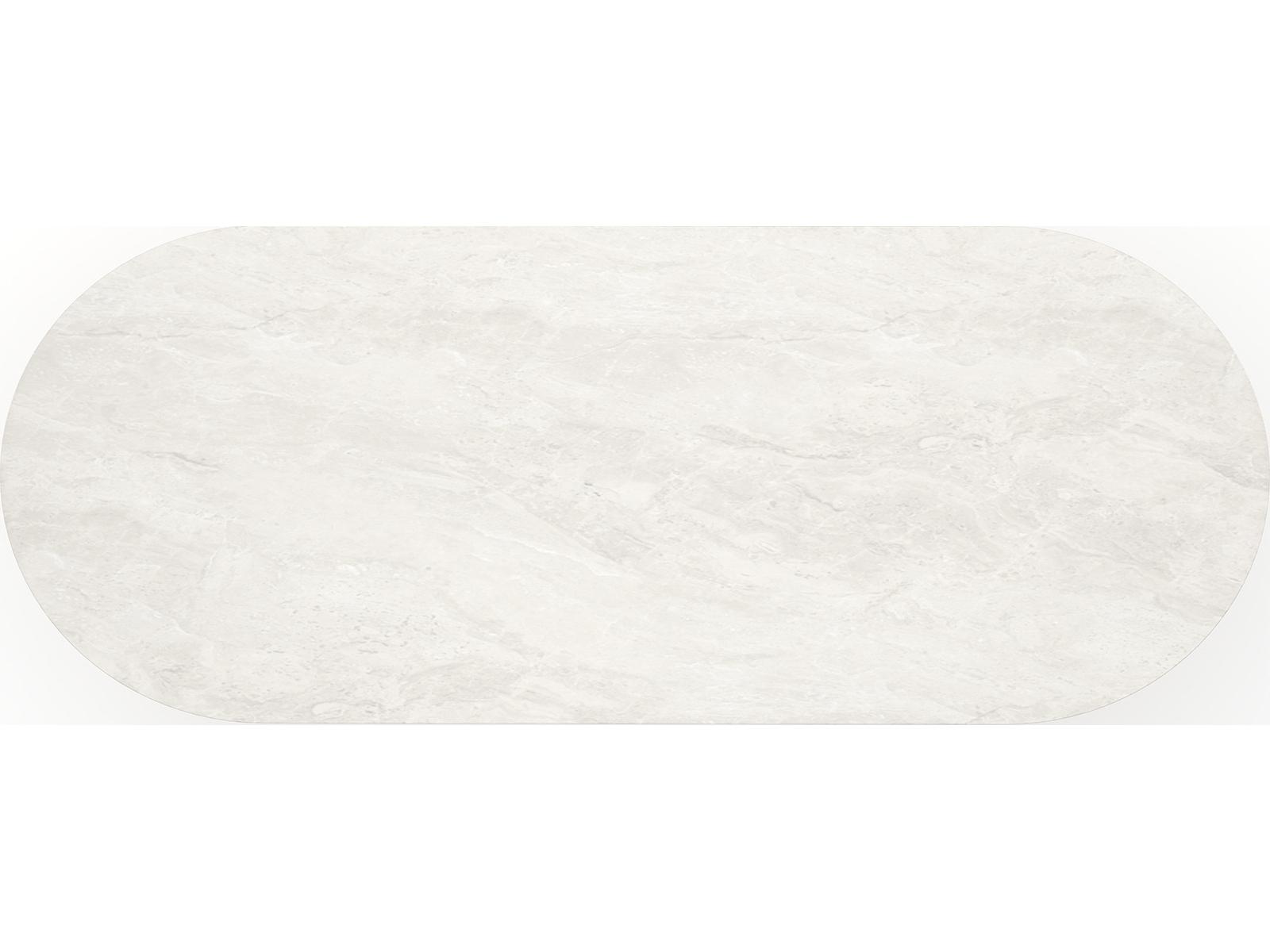 Caracole Rhythm Oval Stone Dining Table