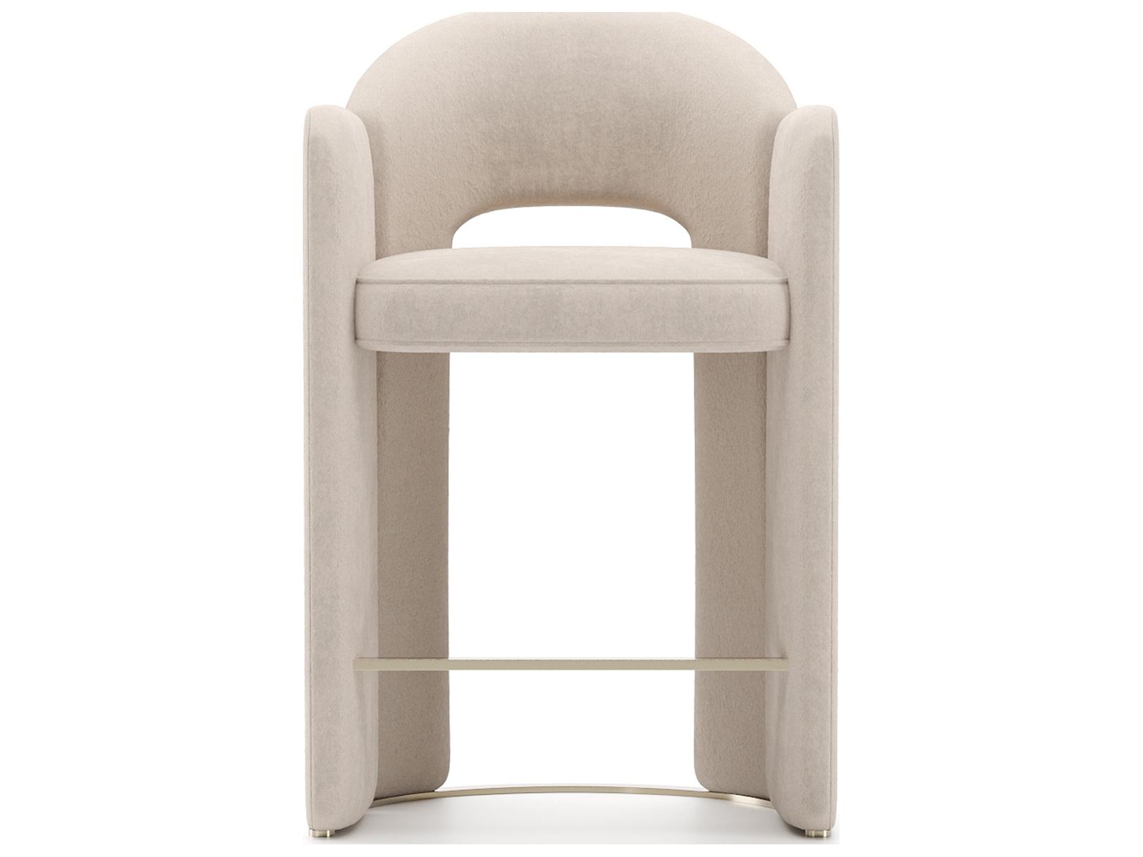 Caracole Overlap Upholstered Counter Stool