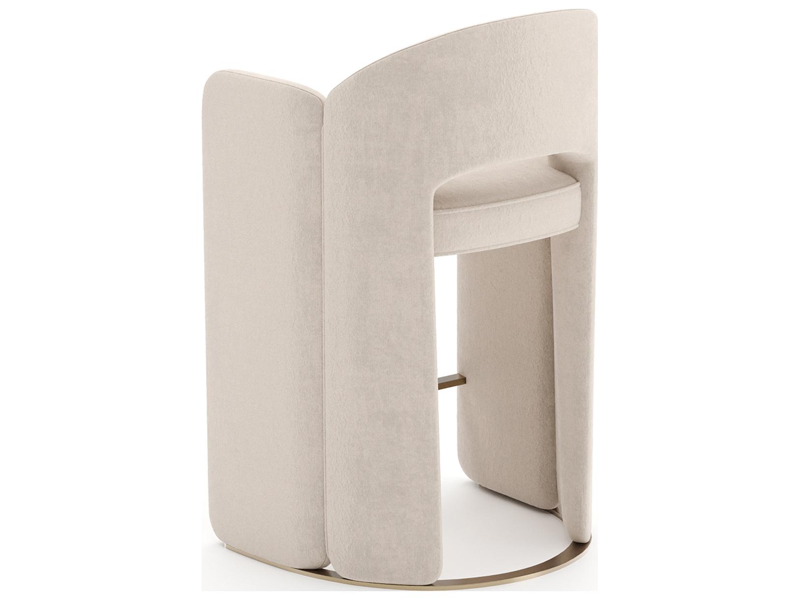 Caracole Overlap Upholstered Counter Stool