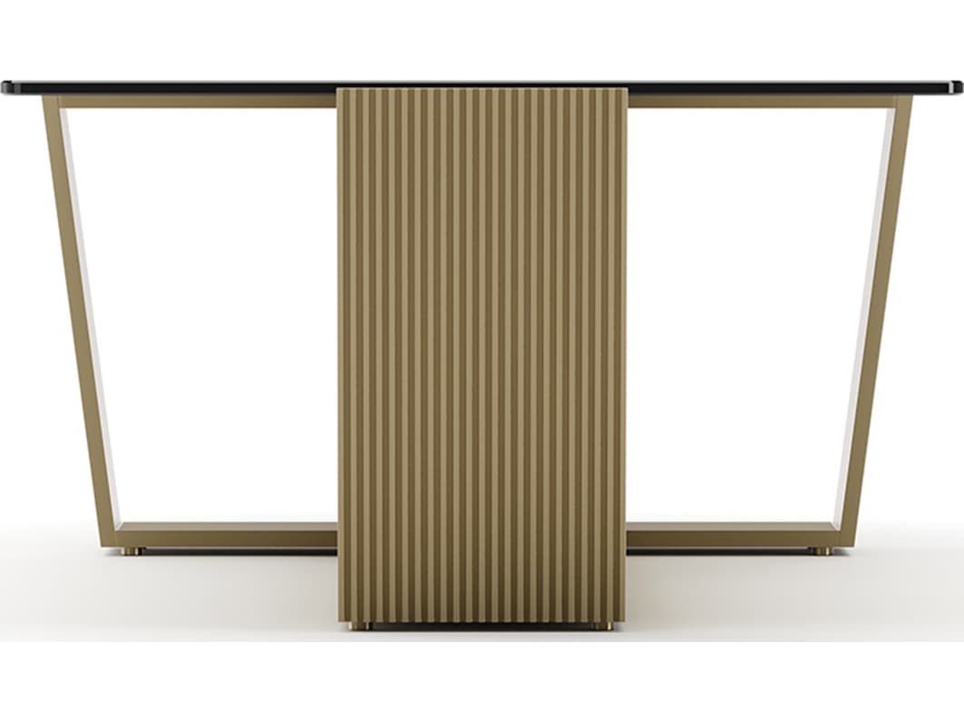 Caracole Counter Balance Rectangular Glass Coffee Table