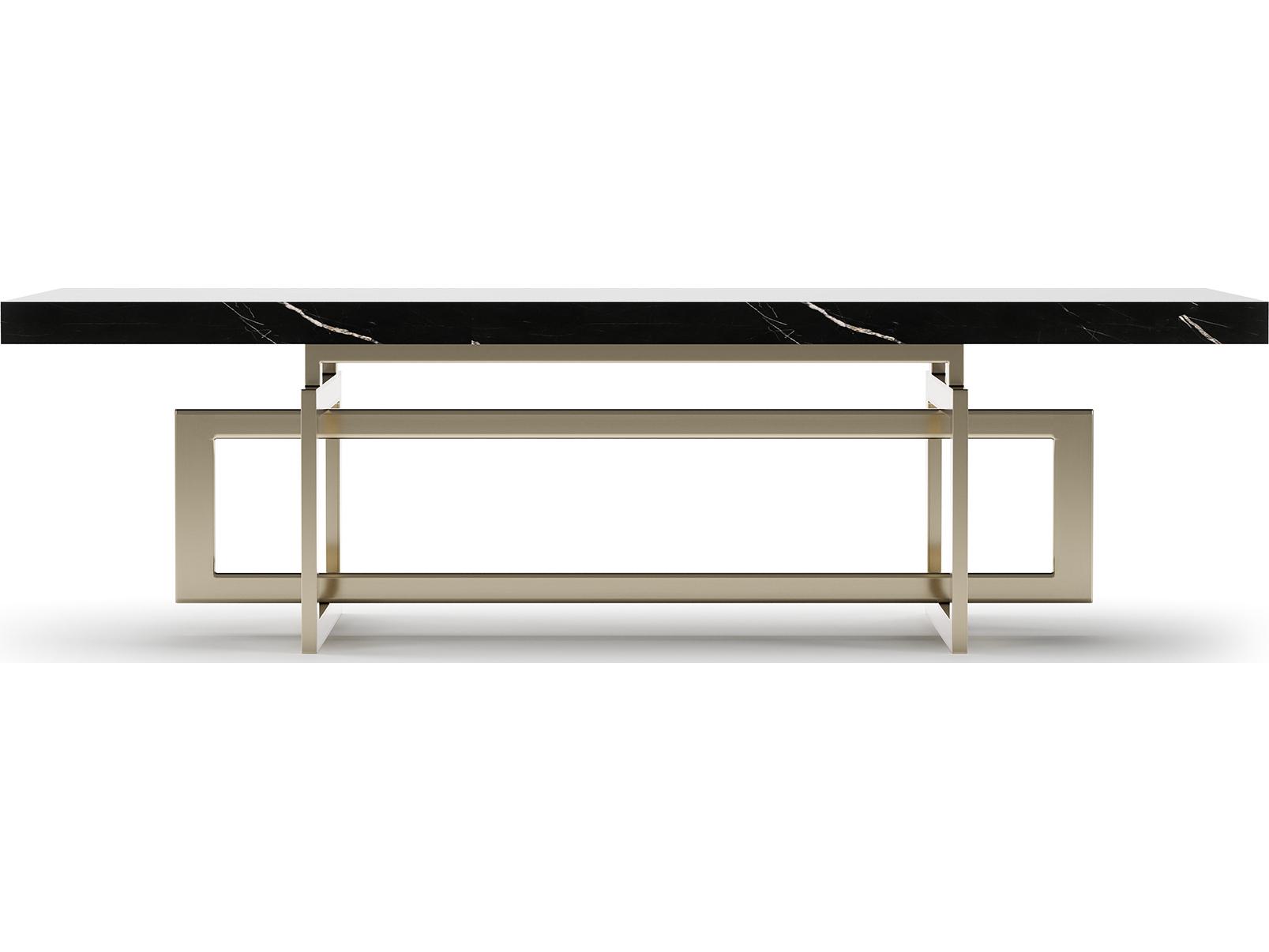Caracole Wish You Were Here Rectangular Marble Coffee Table