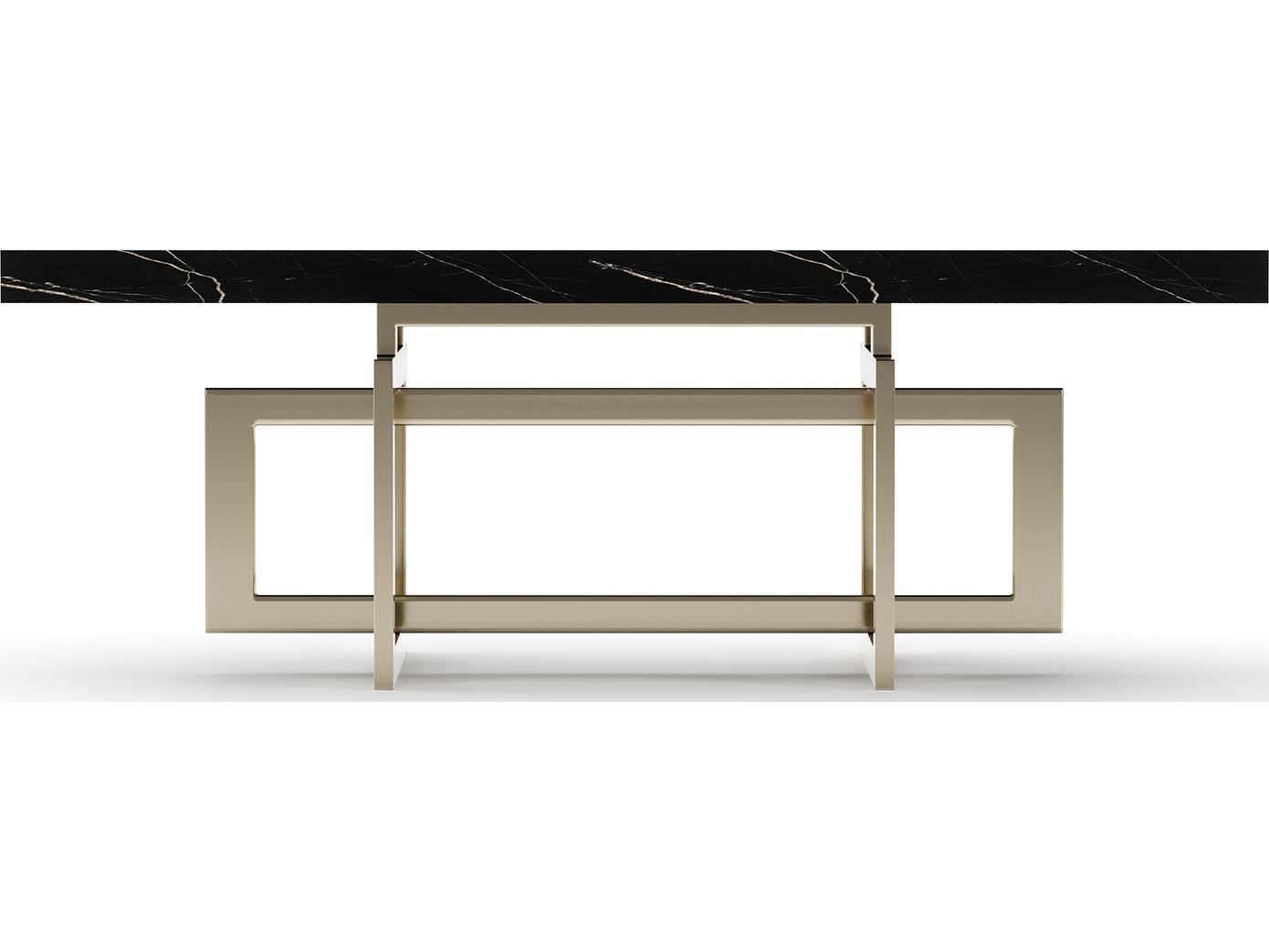 Caracole Wish You Were Here Rectangular Marble Coffee Table