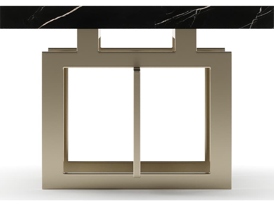 Caracole Wish You Were Here Rectangular Marble Coffee Table