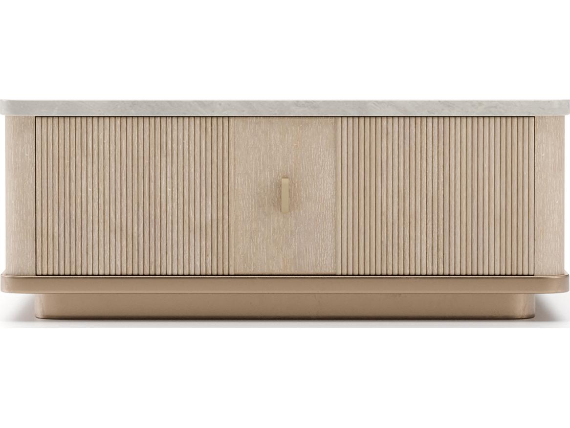 Caracole Rhythm Rectangular Steel Coffee Table