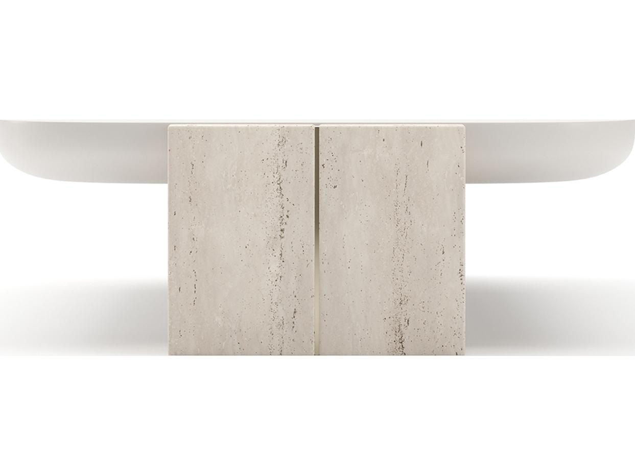 Caracole Overlap Rectangular Wood Coffee Table