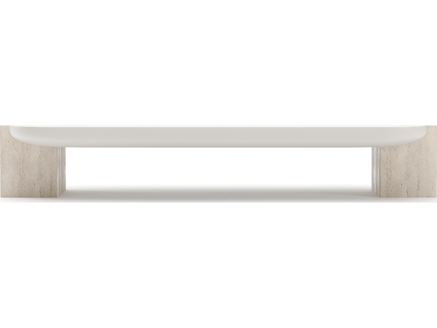 Caracole Overlap Rectangular Wood Coffee Table