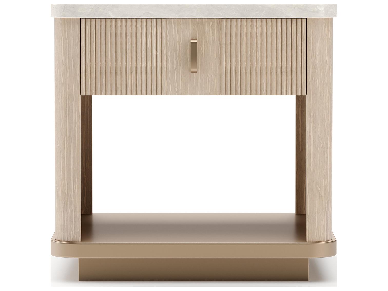 Caracole Rhythm Square Stone End Table