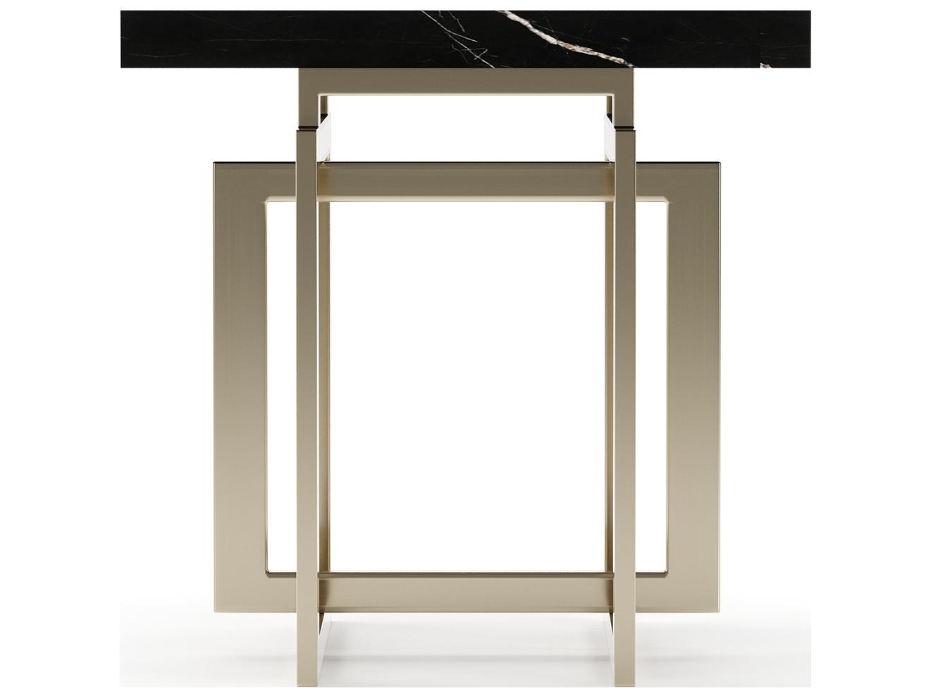 Caracole Wish You Were Here Square Marble End Table