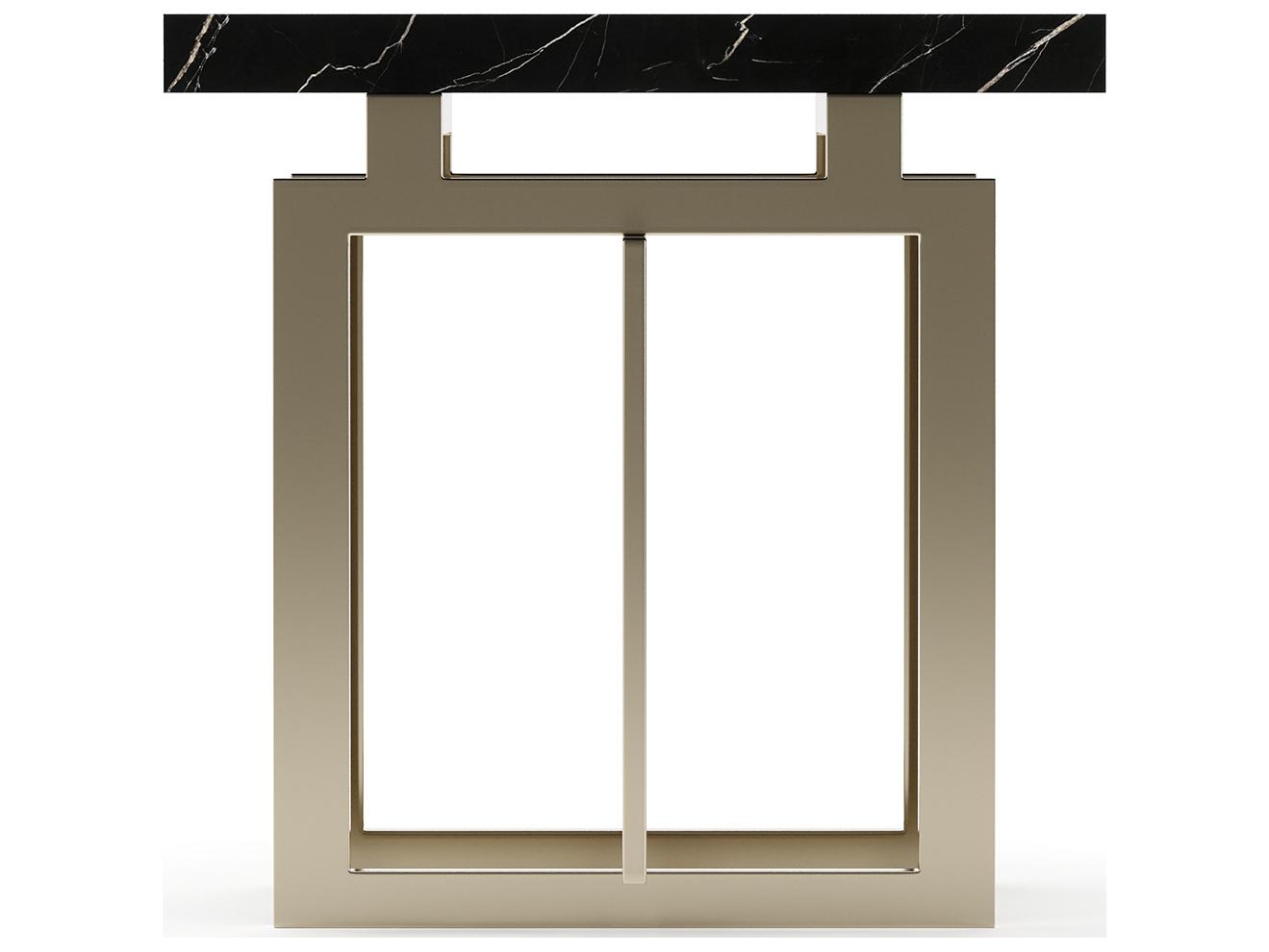 Caracole Wish You Were Here Square Marble End Table