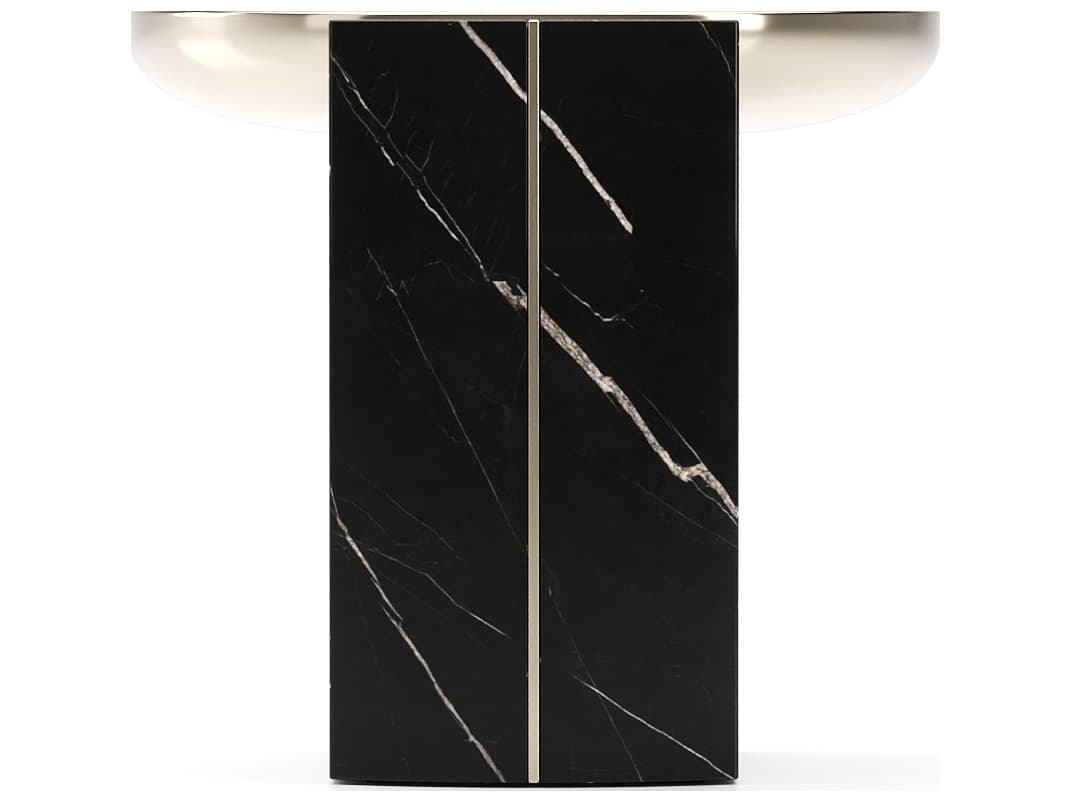 Caracole Overlap Round Metal End Table